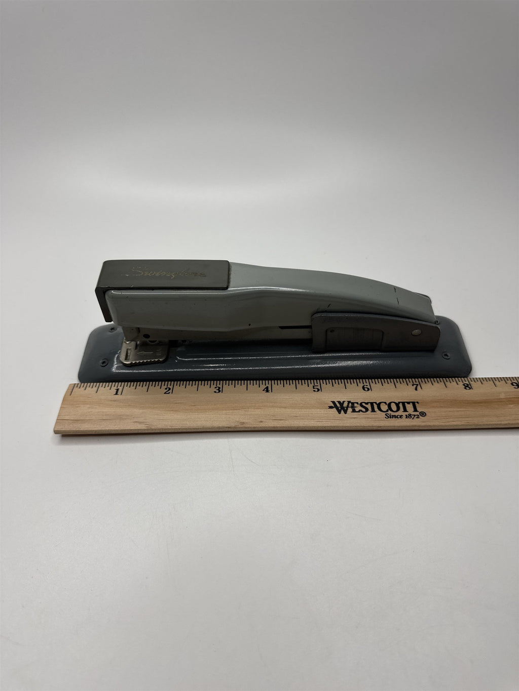 Vintage Gray Metal Swingline Stapler USA Nostalgic Heavy Duty Stapler TESTED