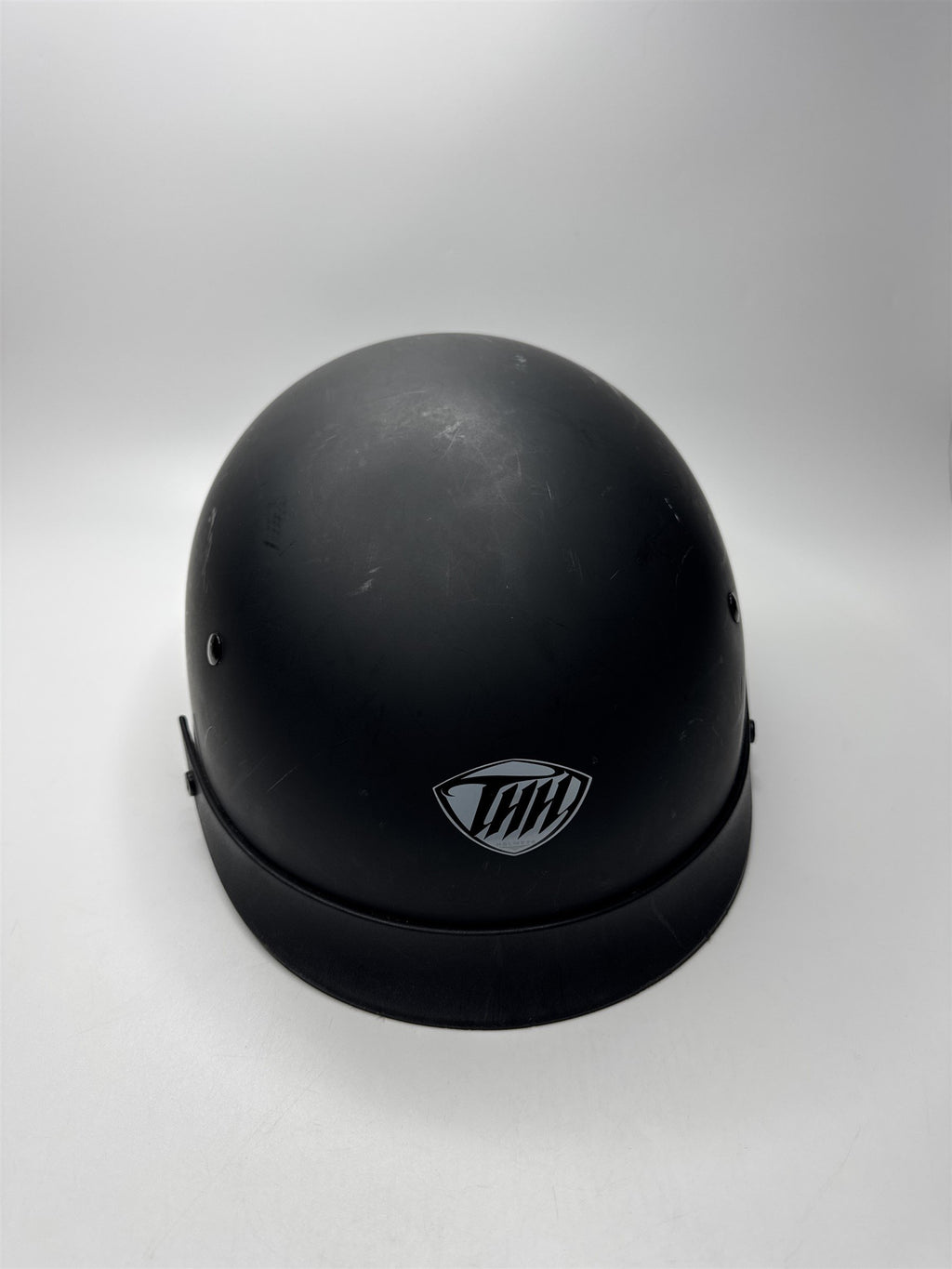 Black THH Motorcycle Protective Helmet Size XL DOT Certified T-72 61-62cm