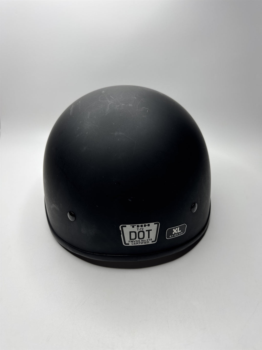 Black THH Motorcycle Protective Helmet Size XL DOT Certified T-72 61-62cm