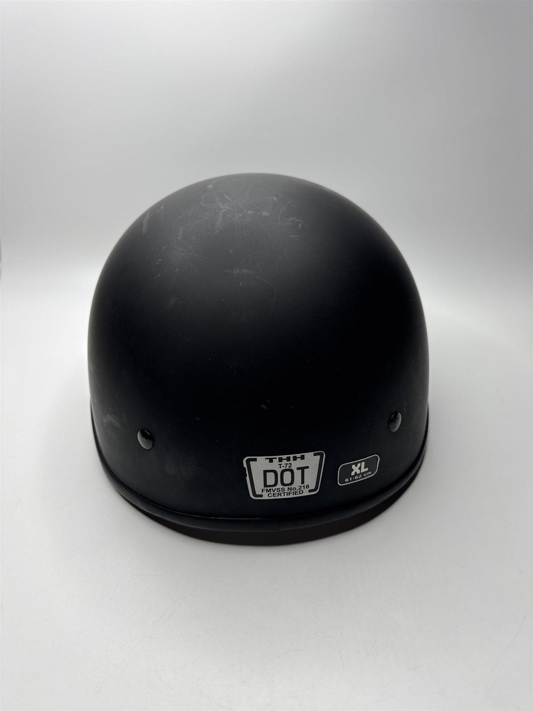 Black THH Motorcycle Protective Helmet Size XL DOT Certified T-72 61-62cm