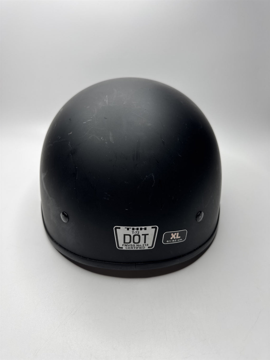 Black THH Motorcycle Protective Helmet Size XL DOT Certified T-72 61-62cm
