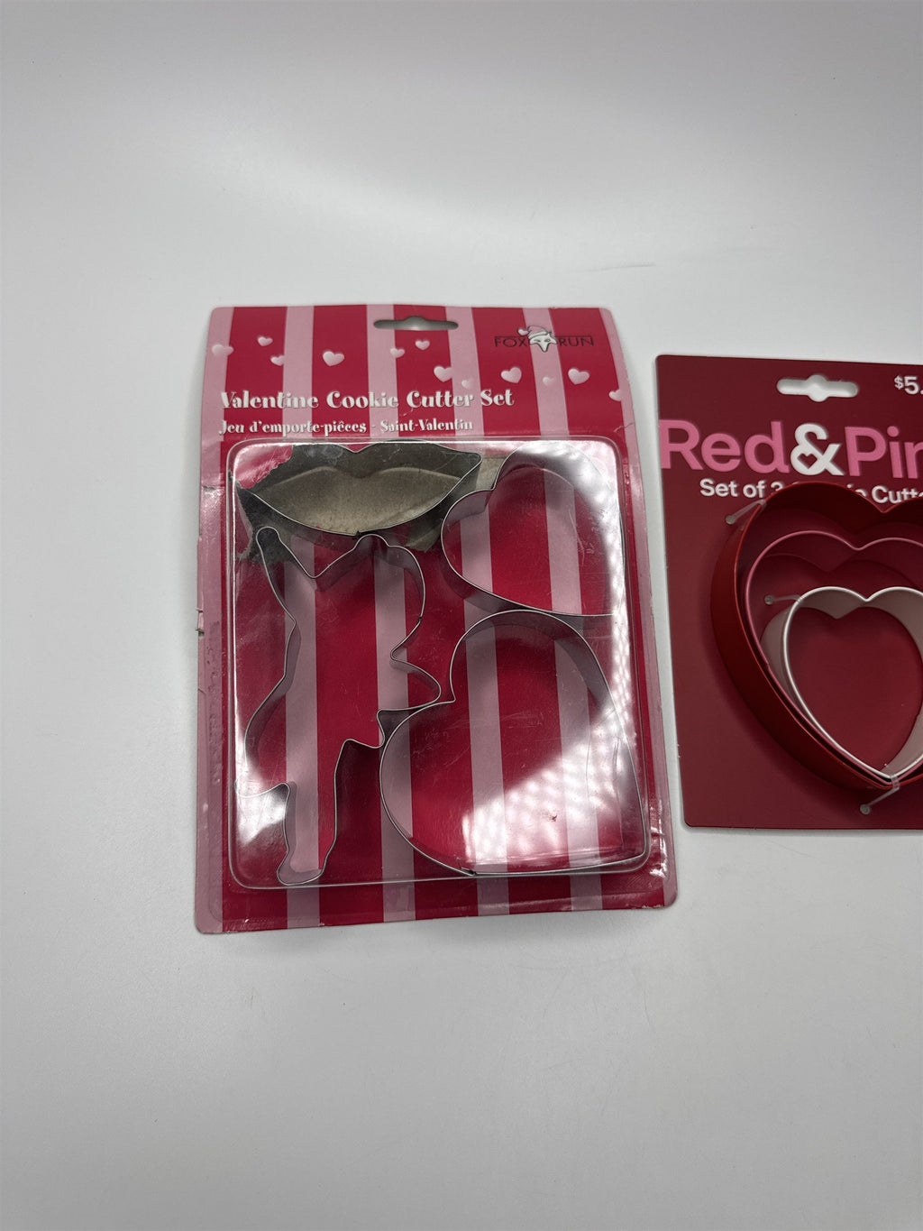 Valentines Day Hearts and Lips Cupid Cookie Cutter Assortment Set of 8 Metal