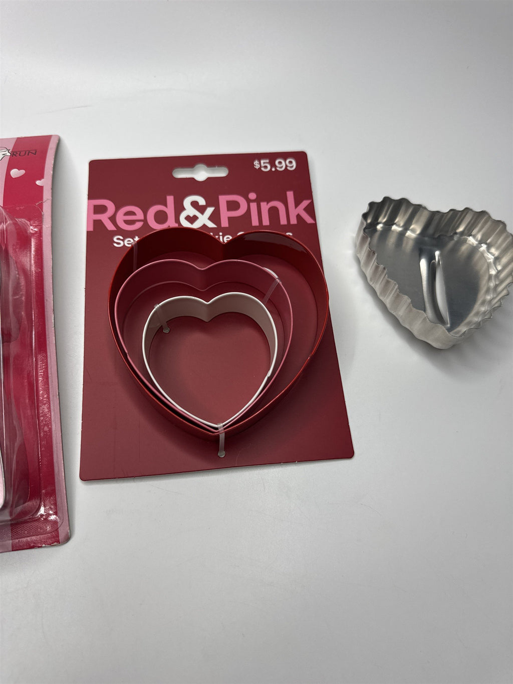 Valentines Day Hearts and Lips Cupid Cookie Cutter Assortment Set of 8 Metal