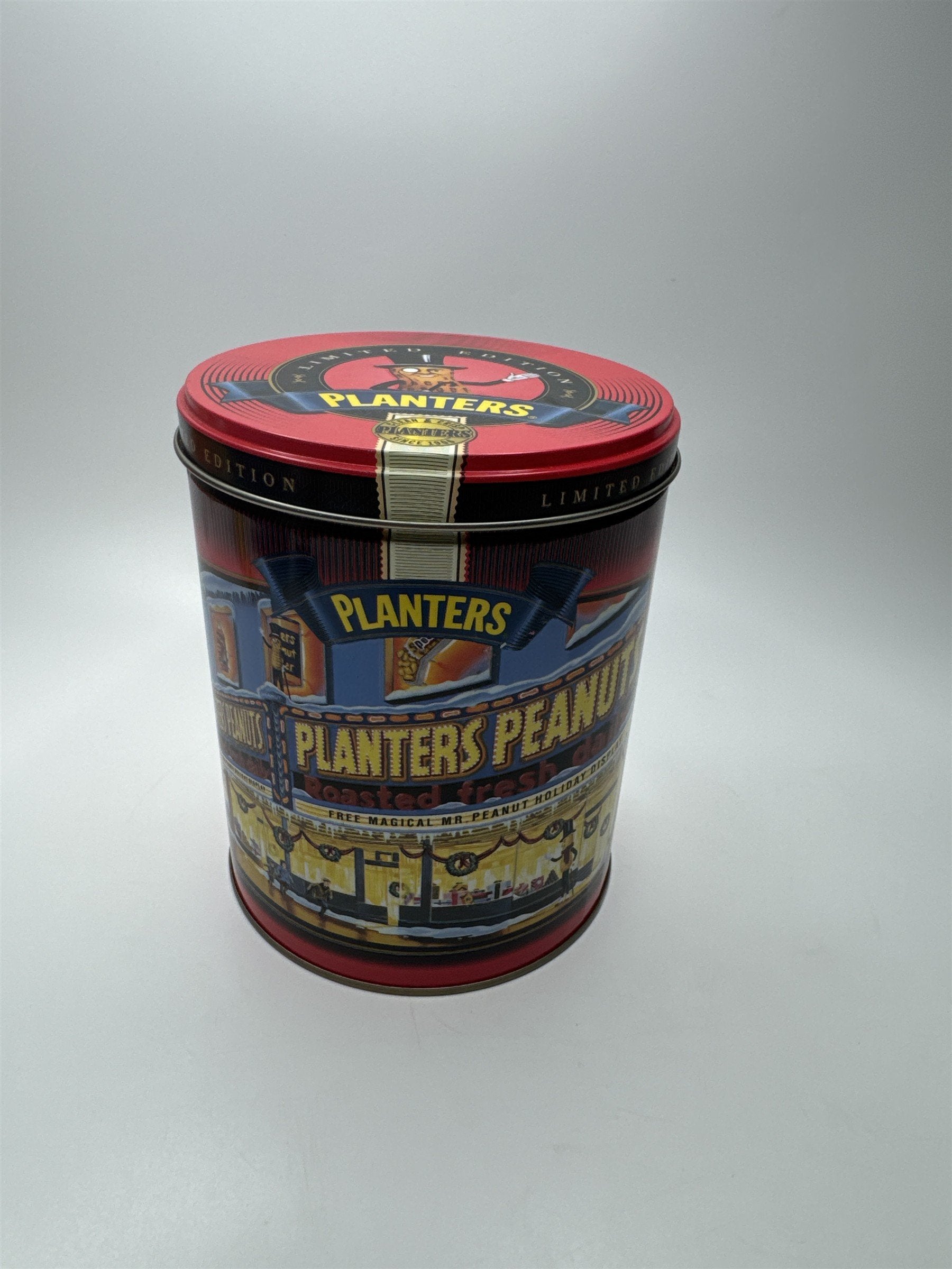 Vintage 1998 Limited Edition Planters Peanuts #2 Series Christmas Empty Tin Can