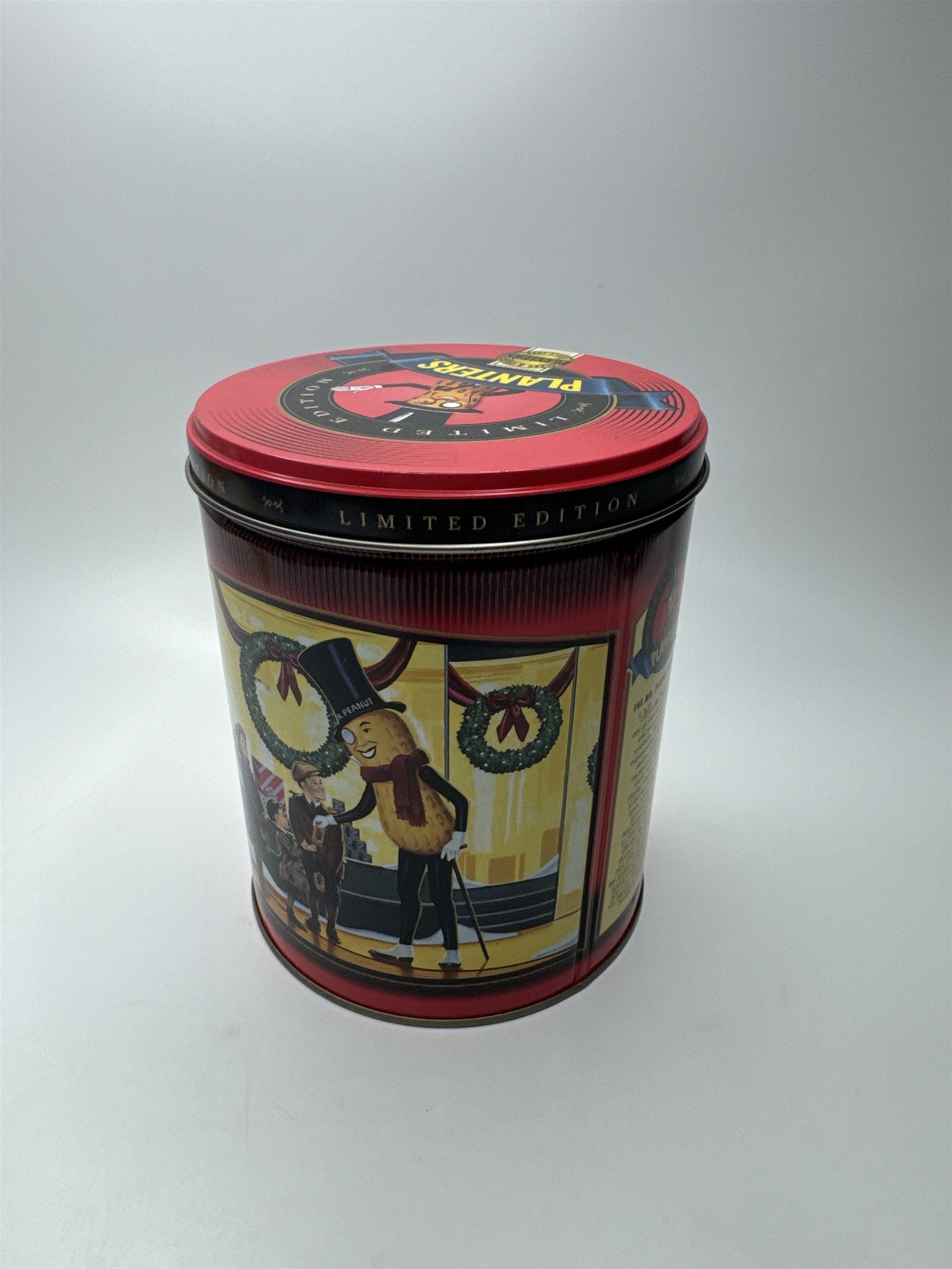 Vintage 1998 Limited Edition Planters Peanuts #2 Series Christmas Empty Tin Can