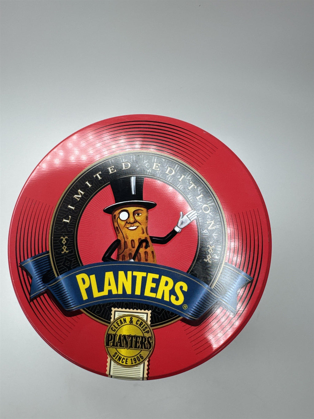 Vintage 1998 Limited Edition Planters Peanuts #2 Series Christmas Empty Tin Can