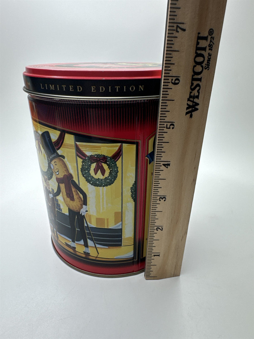 Vintage 1998 Limited Edition Planters Peanuts #2 Series Christmas Empty Tin Can