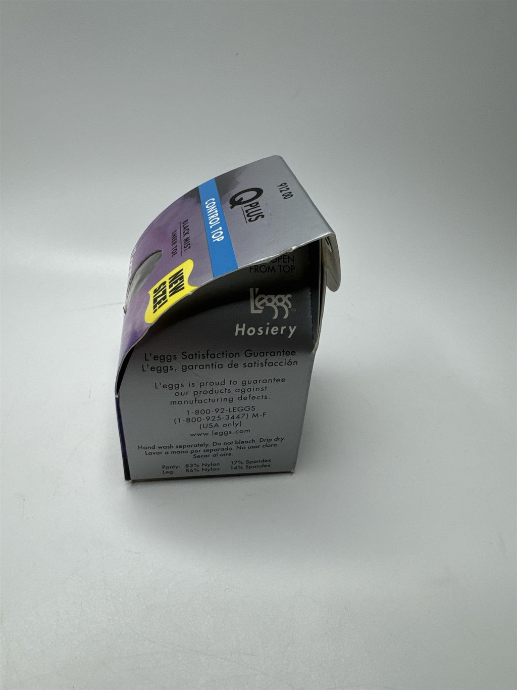 L'eggs Size Q Plus Q+ Sheer Panty Sheer Vintage Pantyhose Black Mist Sheer Toe