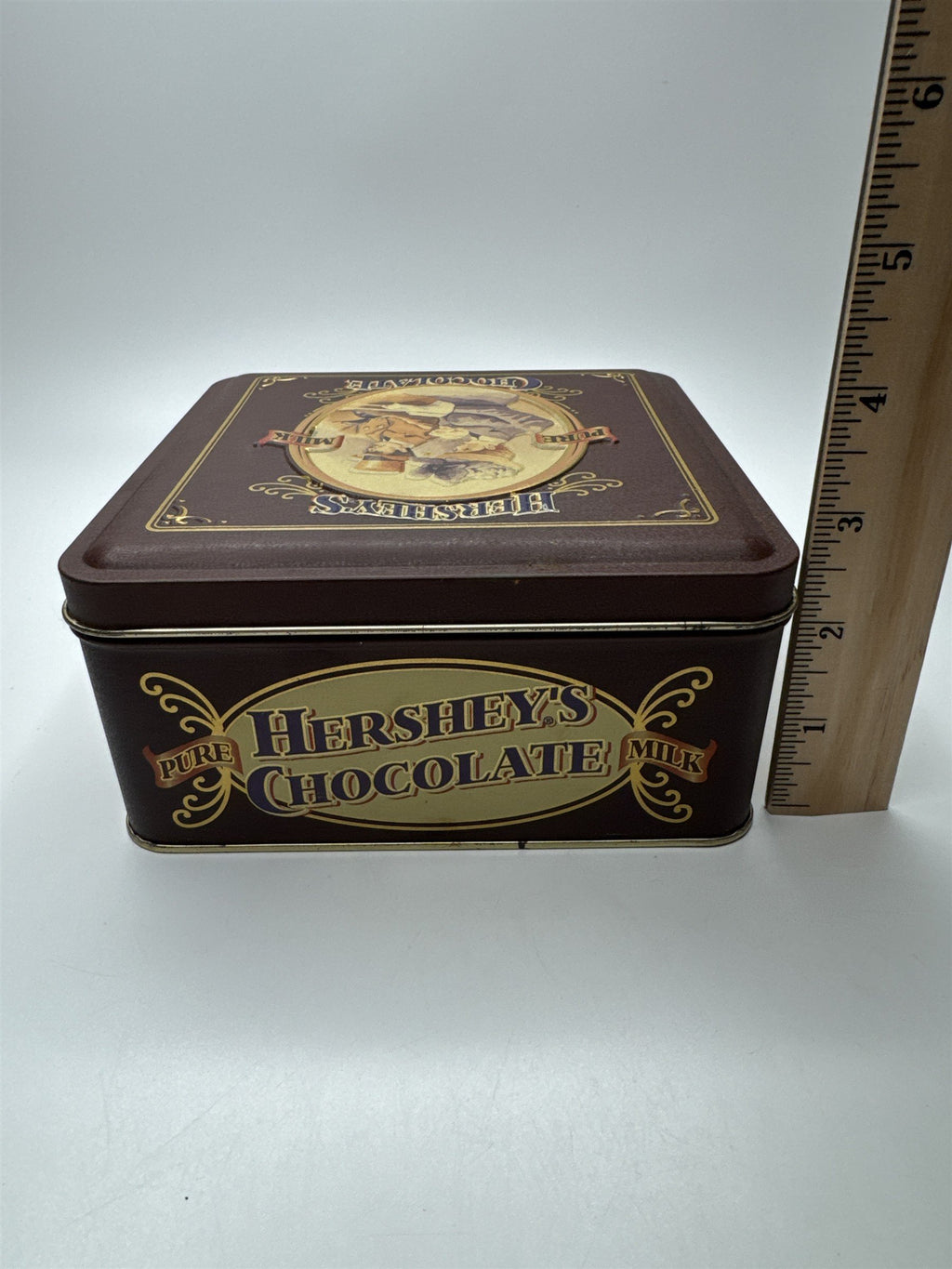 Set of 2 Vintage Hershey's Chocolate Empty Tin Nostalgic Chocolate Tins 90s