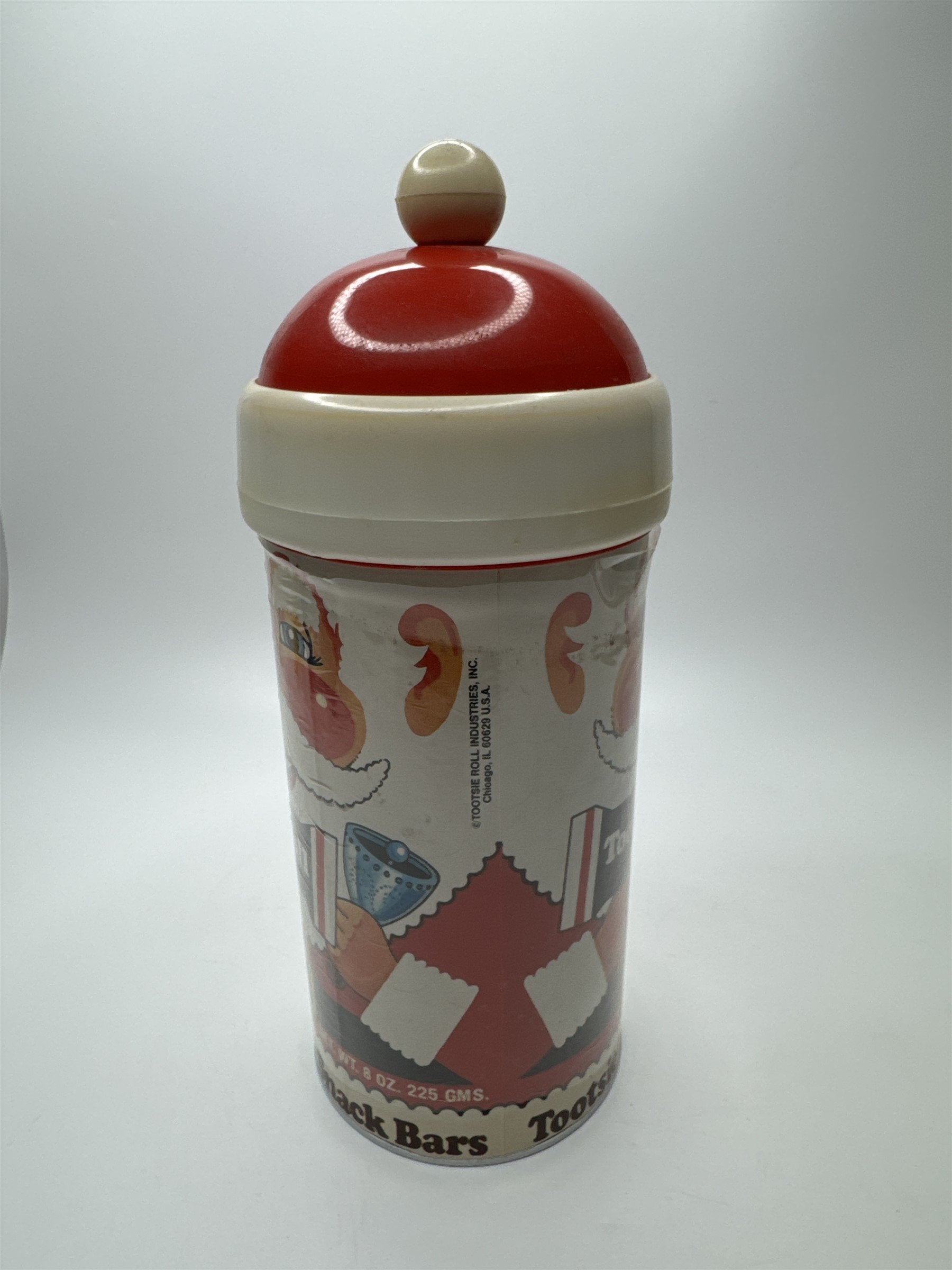 Vintage Tootsie Roll Snack Bars Christmas Santa Container