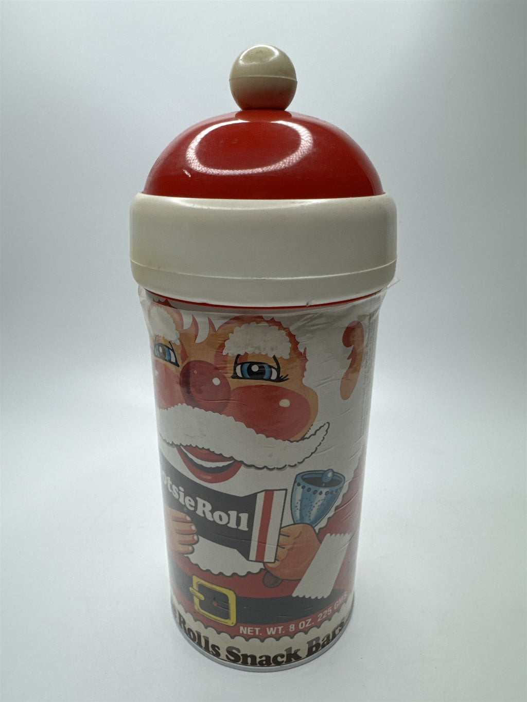 Vintage Tootsie Roll Snack Bars Christmas Santa Container