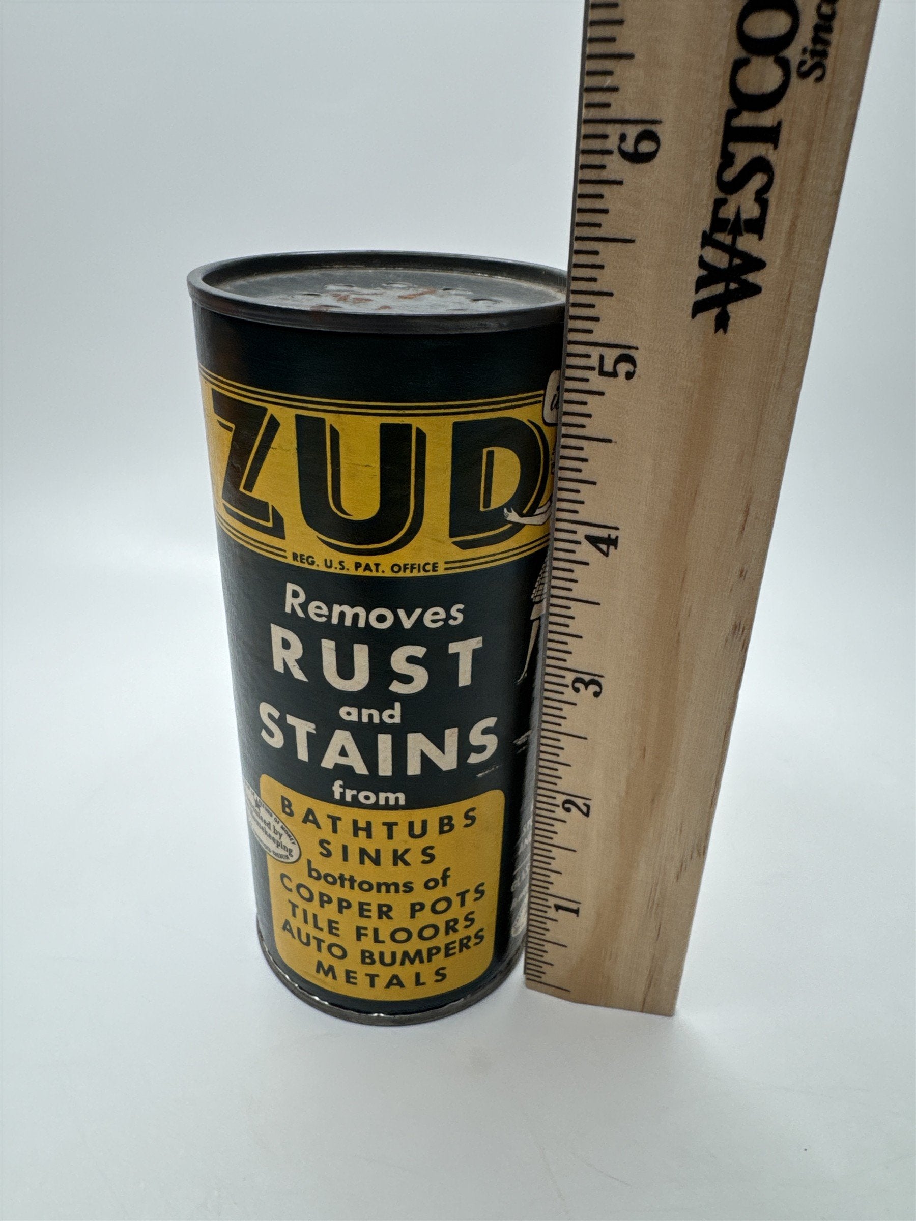 Vintage NOS Zud Removes Rust and Stains 6oz Rustain Products Fair Lawn NJ Sealed