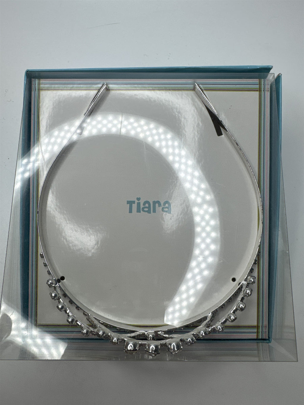 Vintage Rhinestone Girl's Tiara Birthday Tiara with Clear Rhinestones