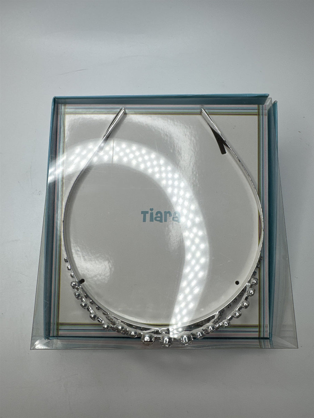 Vintage Rhinestone Girl's Tiara Birthday Tiara with Clear Rhinestones