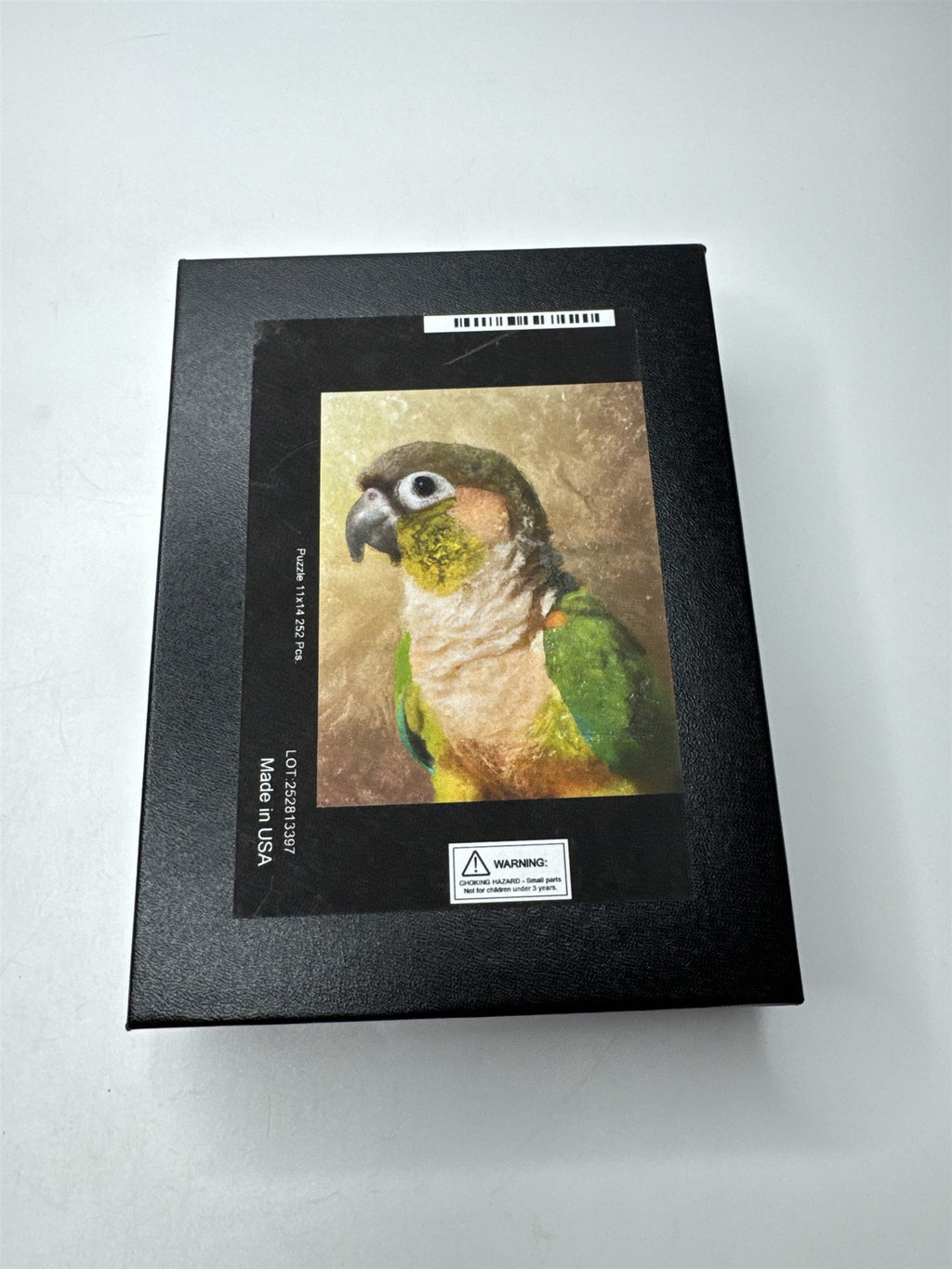 Pineapple Green Cheek Conure Parrot Bird Painting Jigsaw Puzzle 11x14 252 Pieces
