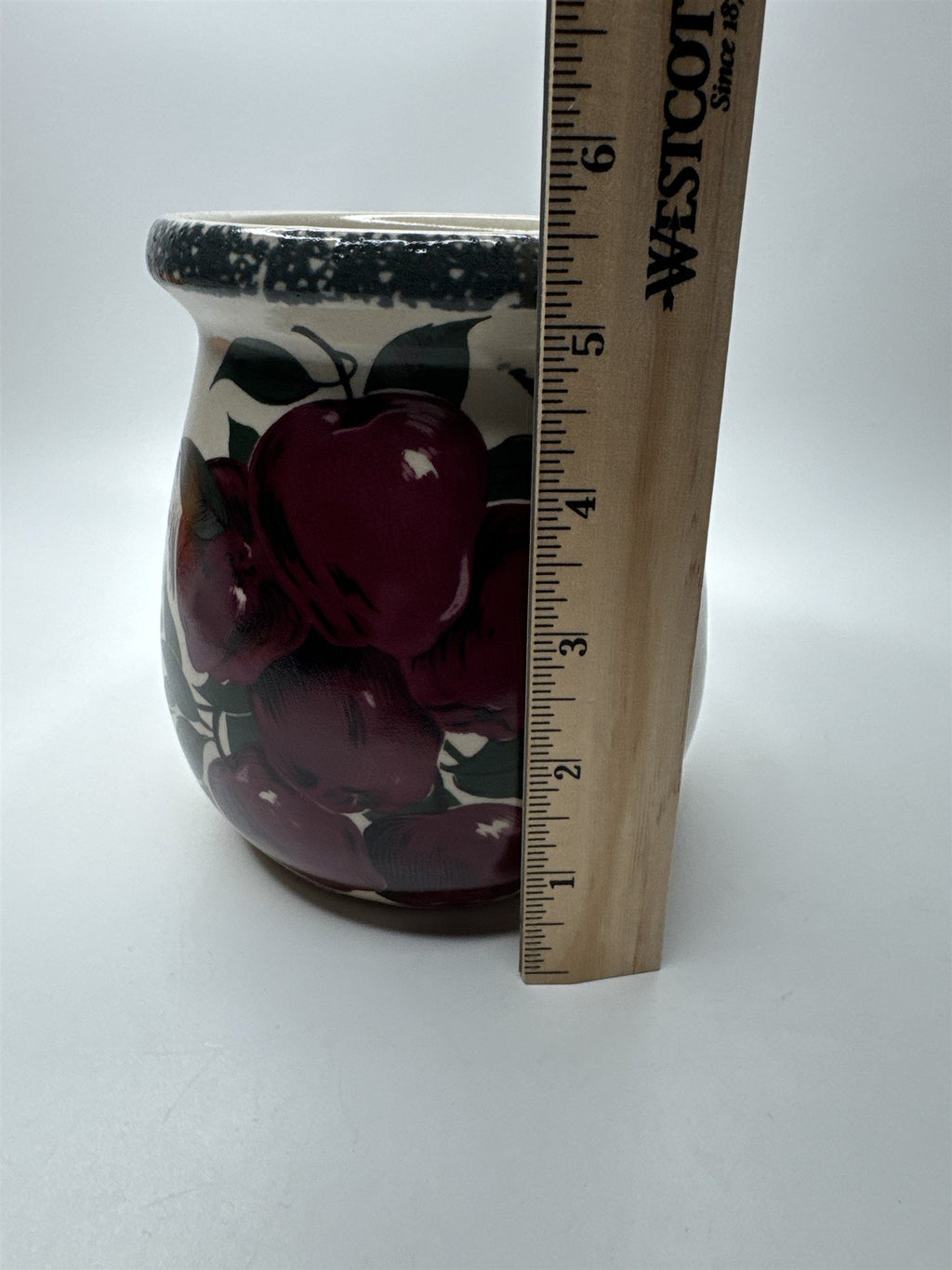 Home & Garden Party Ltd 2001 Small Apple Orchard Vine Pattern Stoneware Pitcher