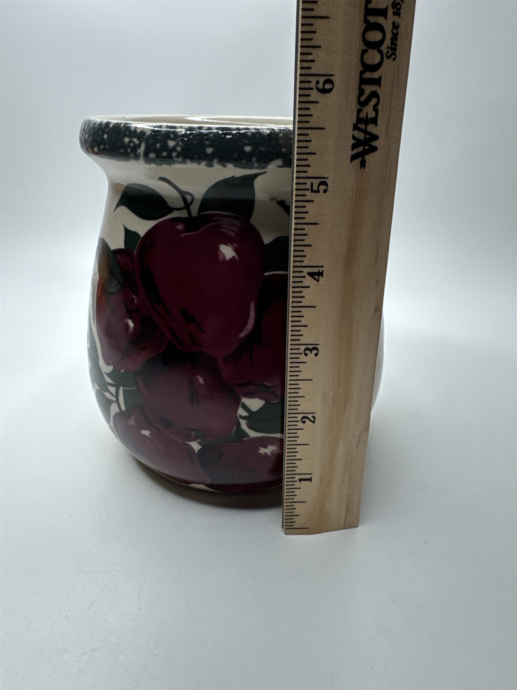 Home & Garden Party Ltd 2001 Small Apple Orchard Vine Pattern Stoneware Pitcher