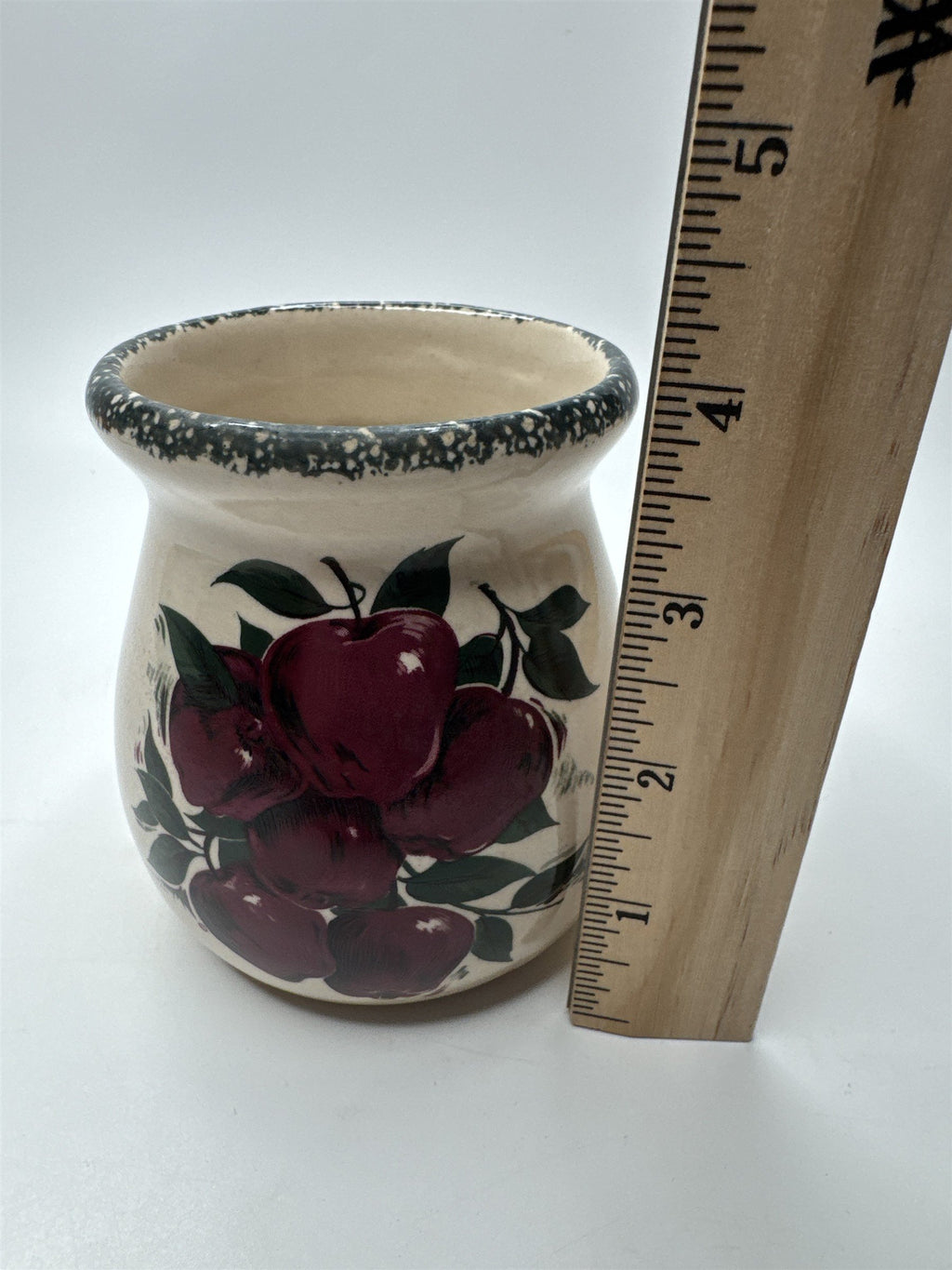 Home & Garden Party Ltd 2001 Mini Apple Orchard Vine Pattern Stoneware Pitcher