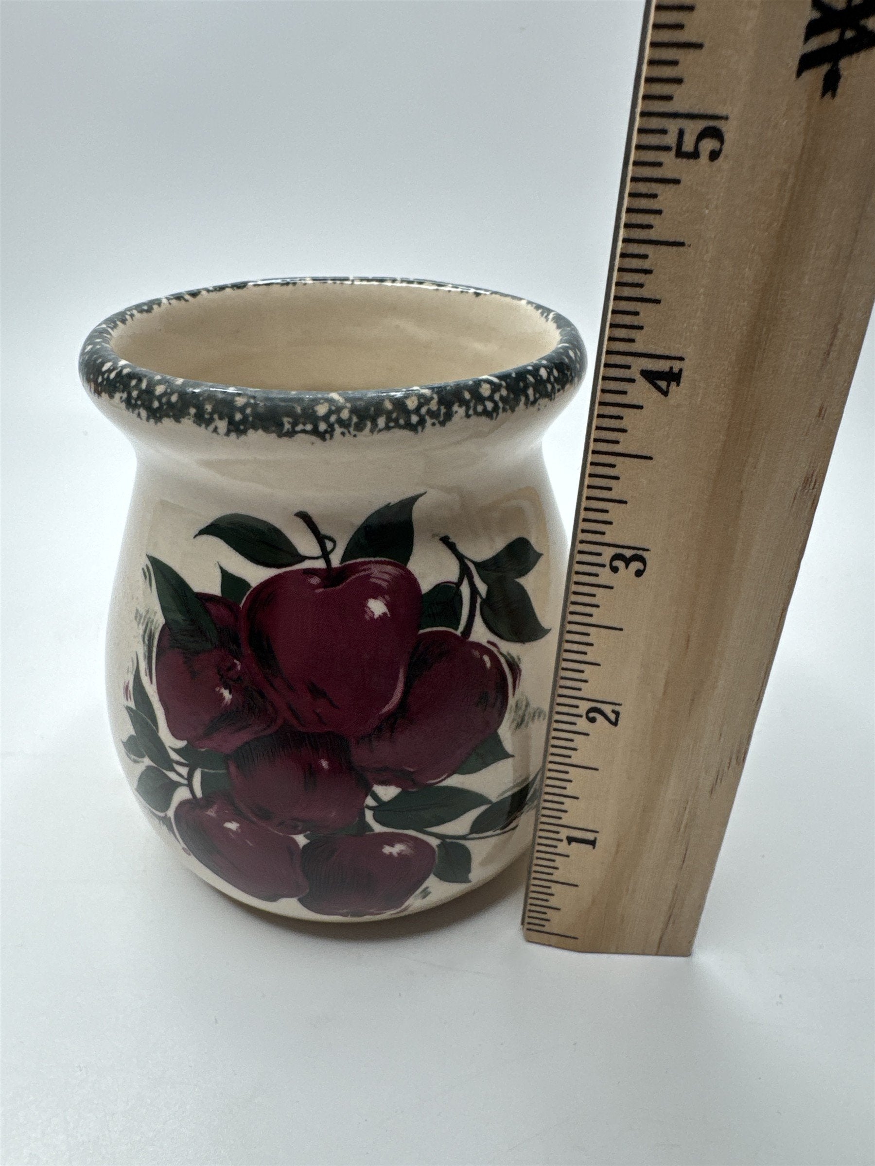 Home & Garden Party Ltd 2001 Mini Apple Orchard Vine Pattern Stoneware Pitcher
