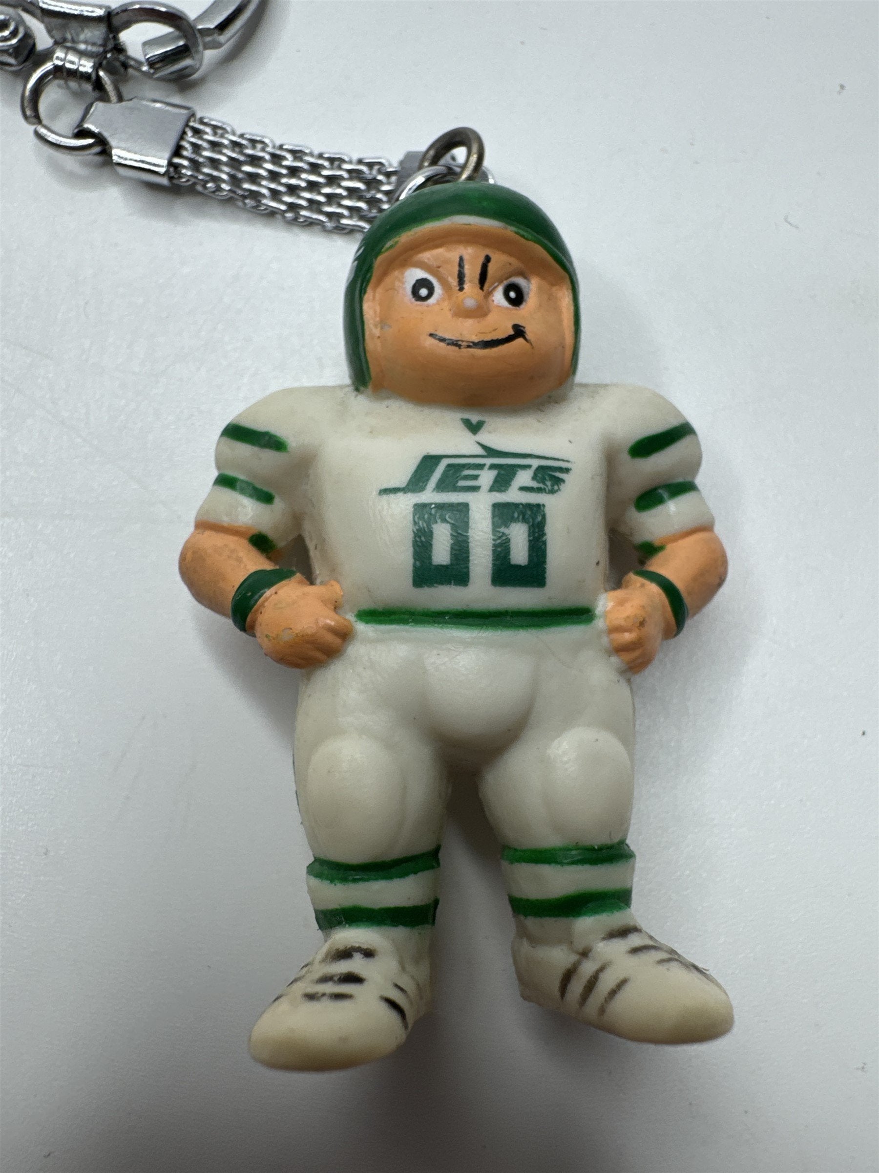 Vintage NFL Lil Sports Brat New York Jets Football Player Keychain