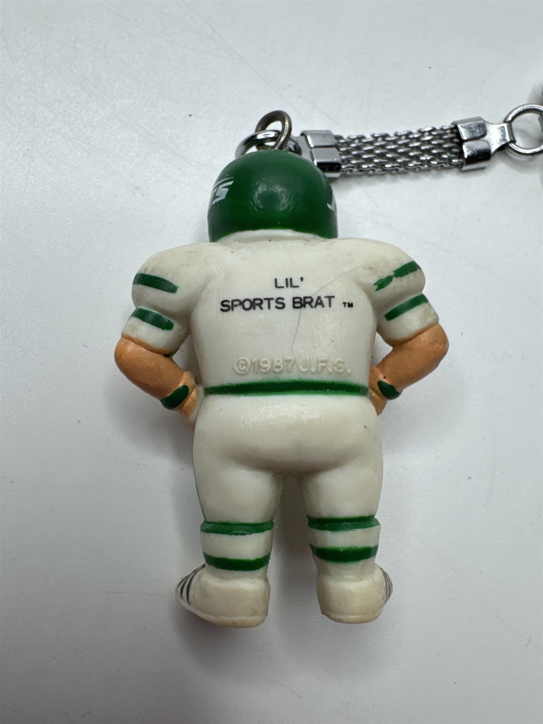 Vintage NFL Lil Sports Brat New York Jets Football Player Keychain