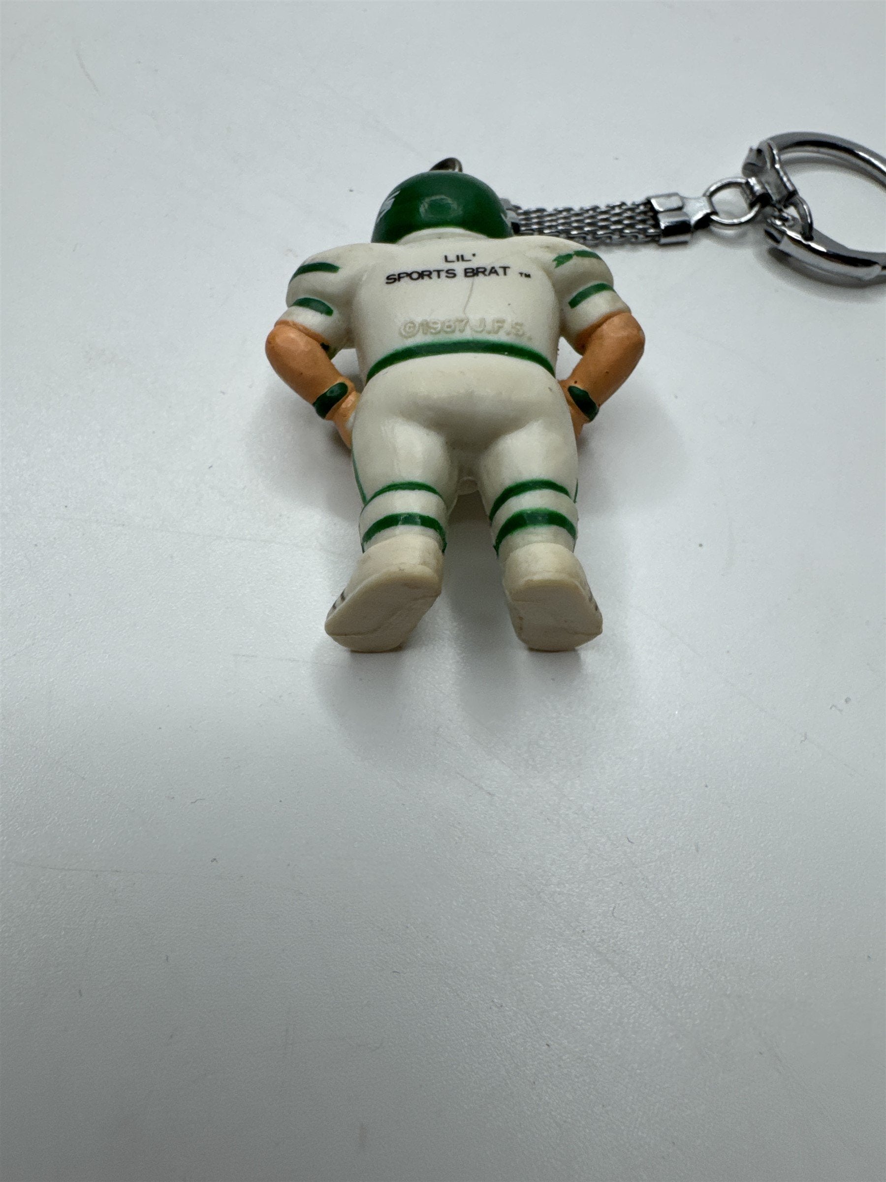 Vintage NFL Lil Sports Brat New York Jets Football Player Keychain