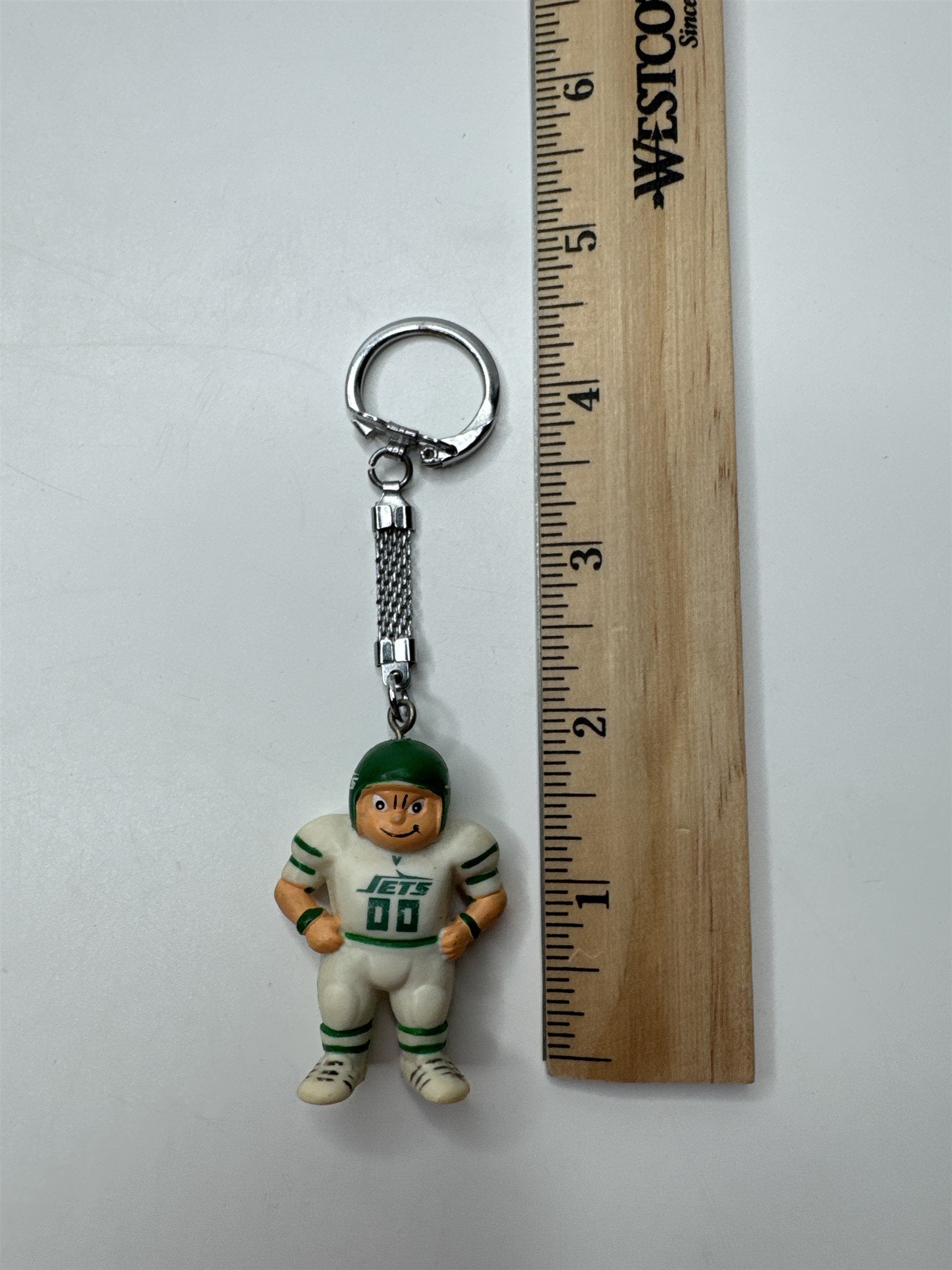 Vintage NFL Lil Sports Brat New York Jets Football Player Keychain
