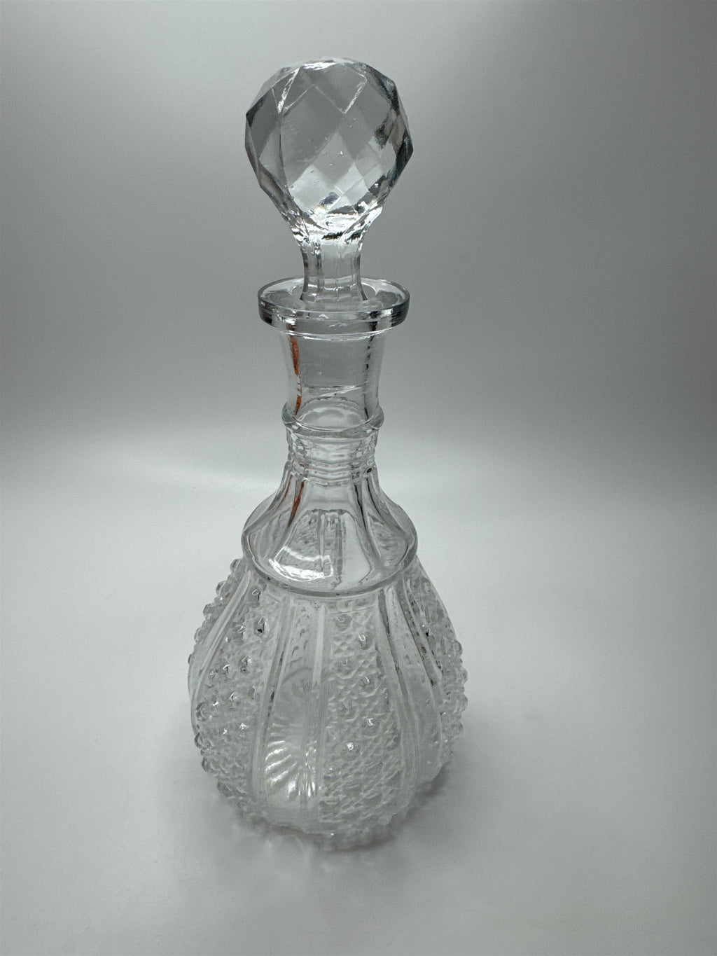 Vintage Wexford Anchor Hocking Clear Glass Decanter with Stopper MCM Blown Glass