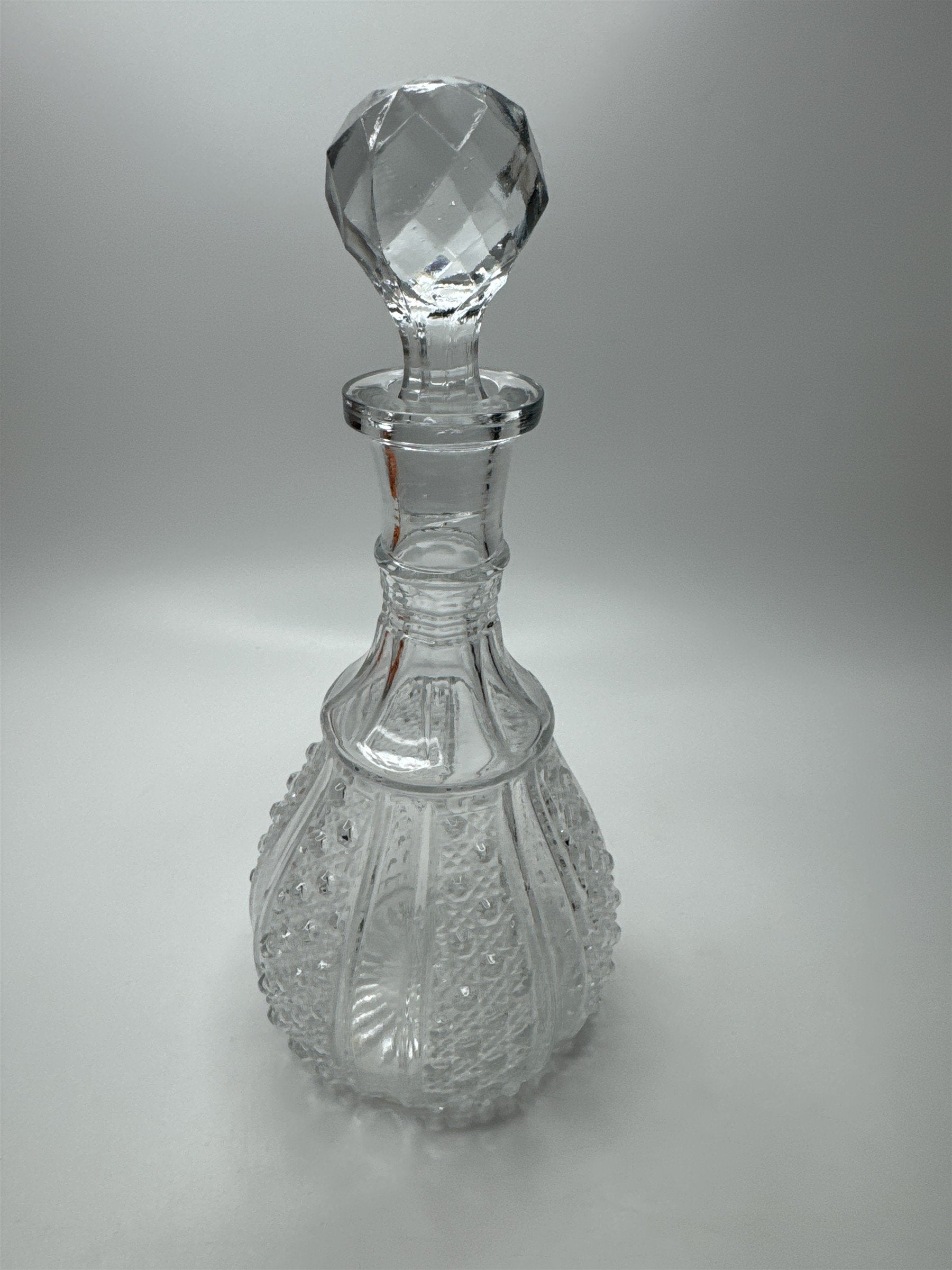 Vintage Wexford Anchor Hocking Clear Glass Decanter with Stopper MCM Blown Glass