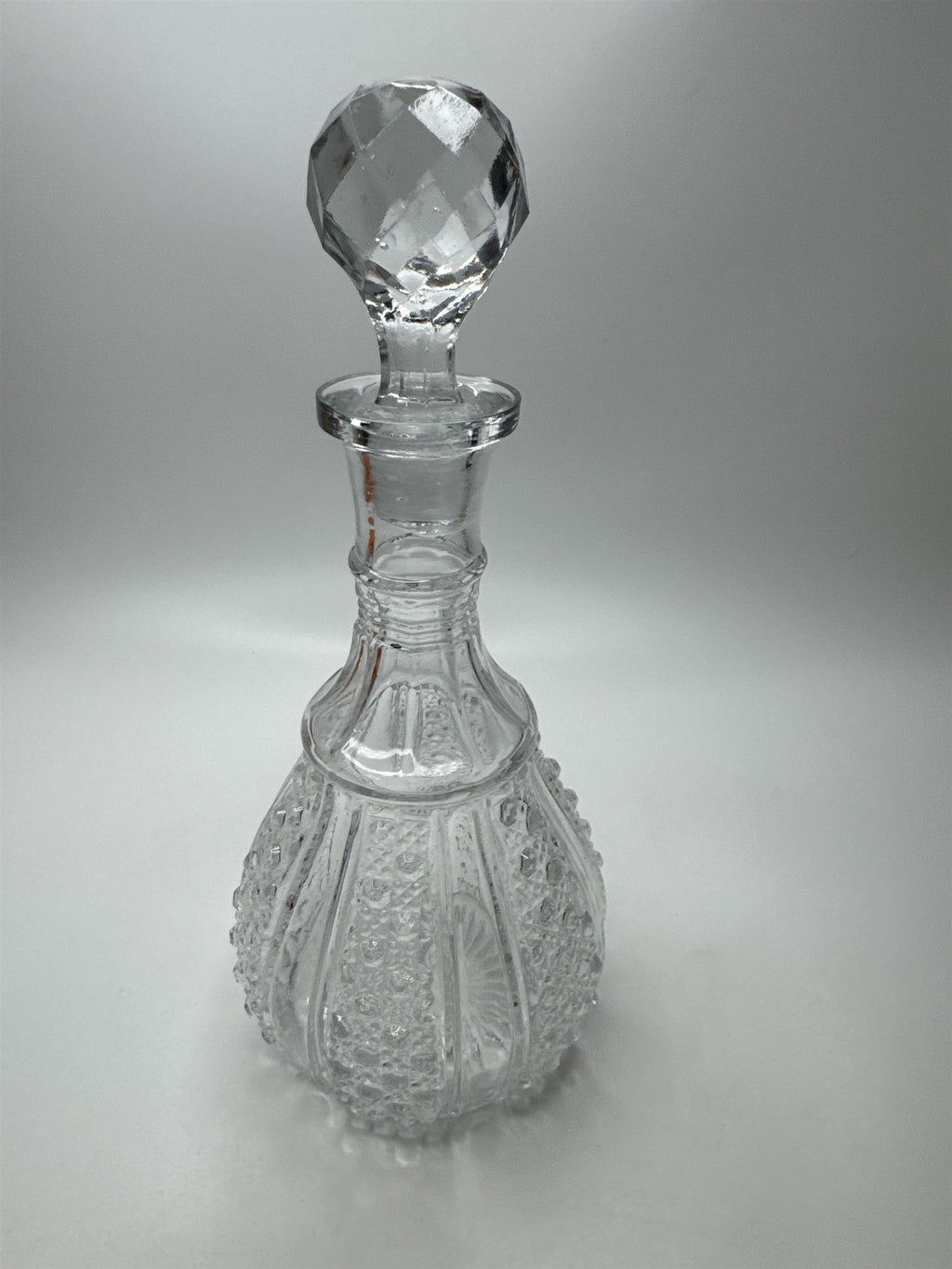Vintage Wexford Anchor Hocking Clear Glass Decanter with Stopper MCM Blown Glass