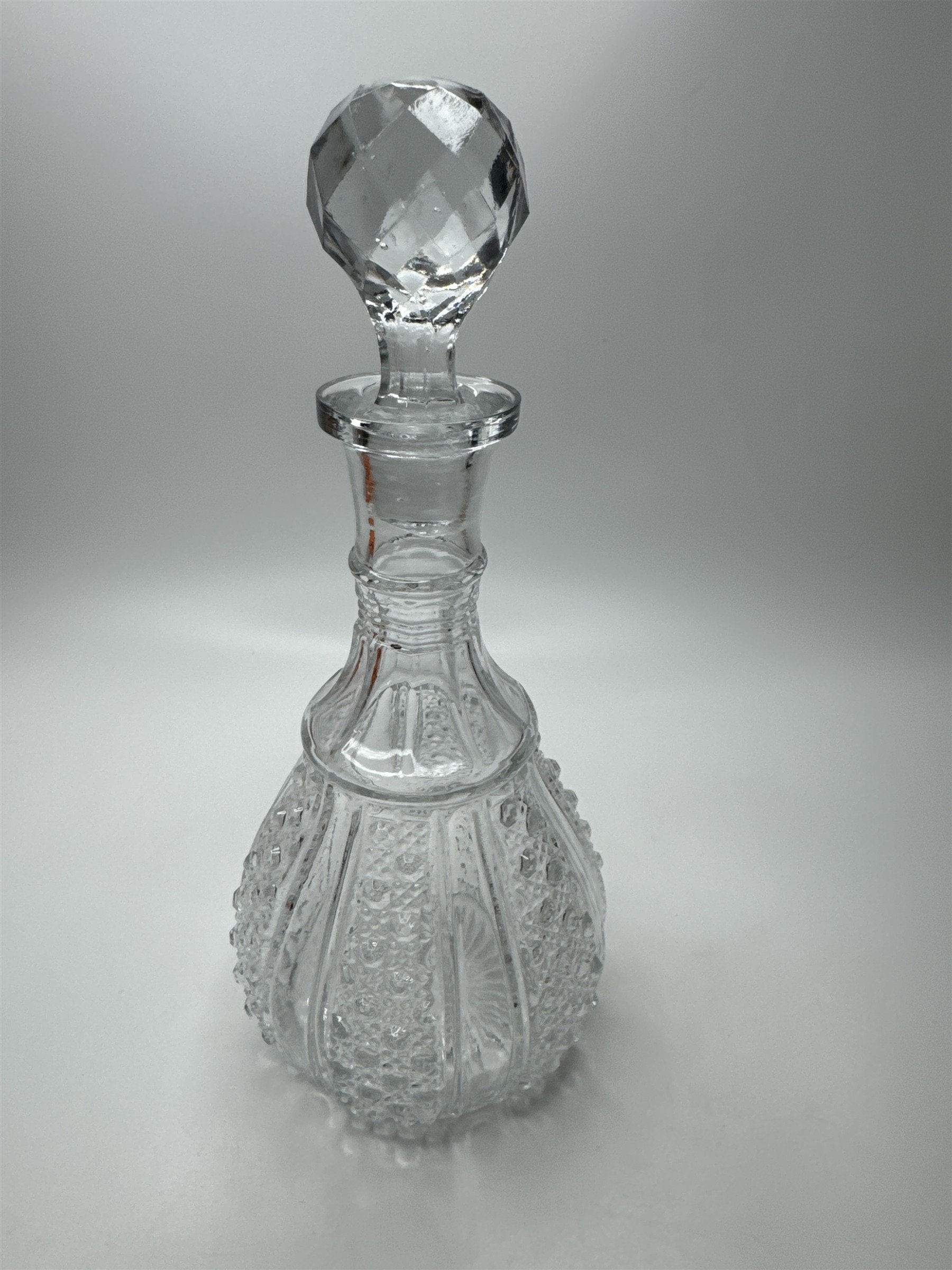 Vintage Wexford Anchor Hocking Clear Glass Decanter with Stopper MCM Blown Glass