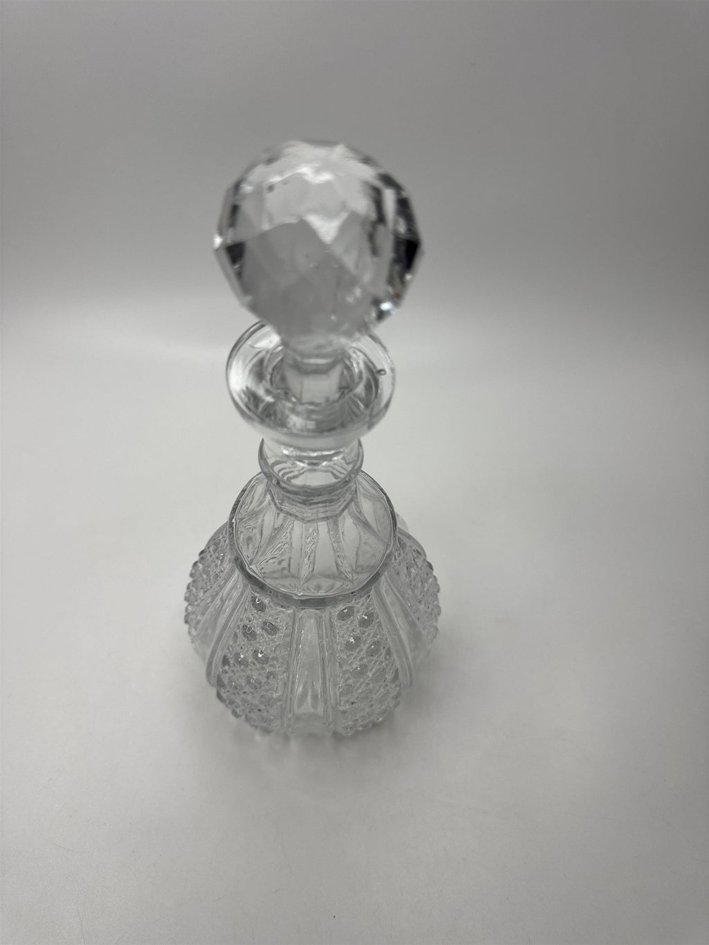 Vintage Wexford Anchor Hocking Clear Glass Decanter with Stopper MCM Blown Glass