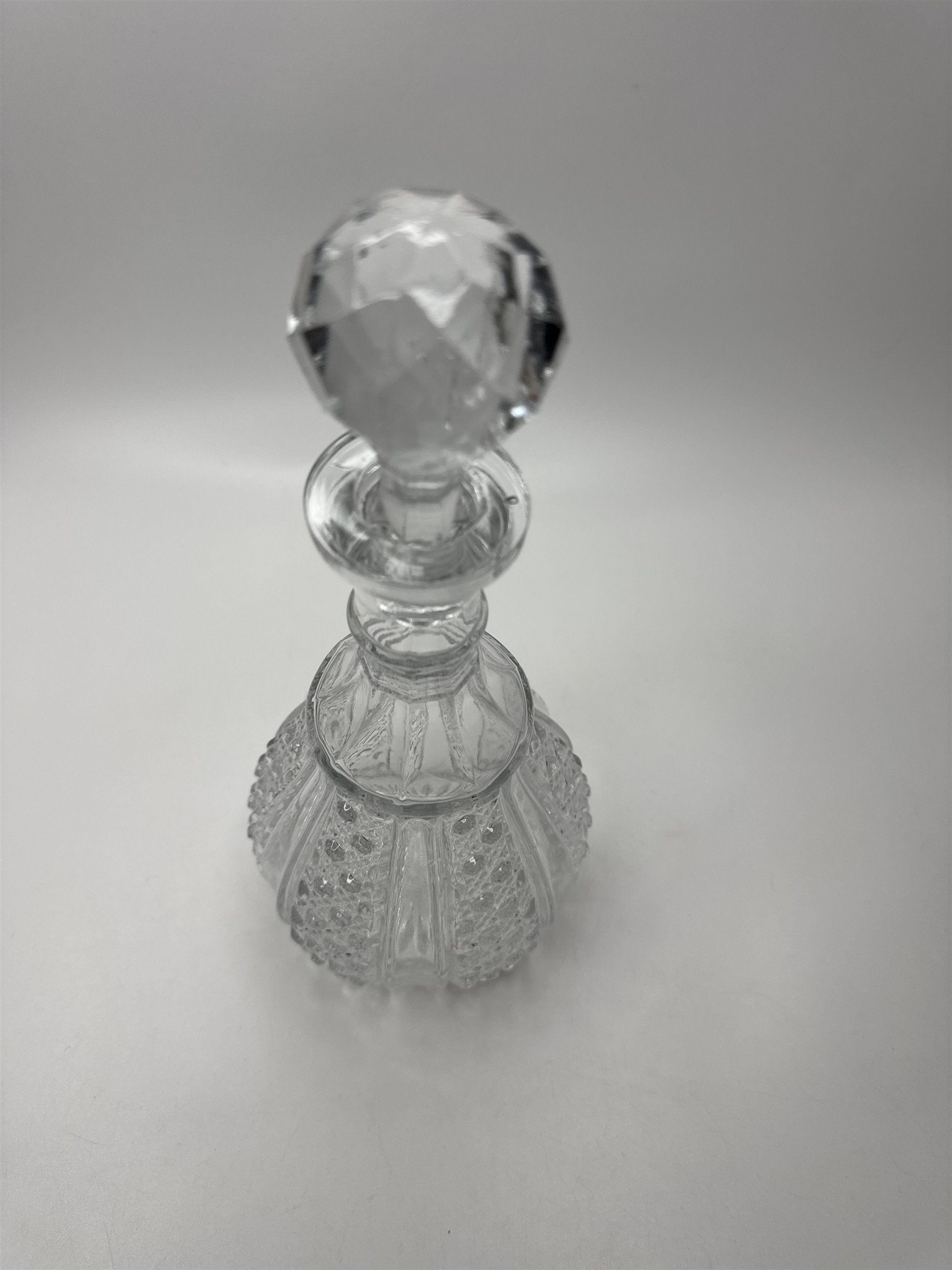 Vintage Wexford Anchor Hocking Clear Glass Decanter with Stopper MCM Blown Glass
