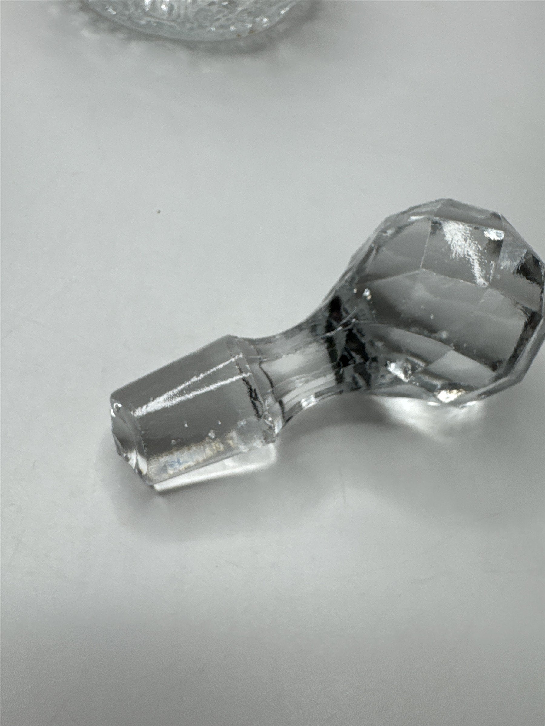Vintage Wexford Anchor Hocking Clear Glass Decanter with Stopper MCM Blown Glass