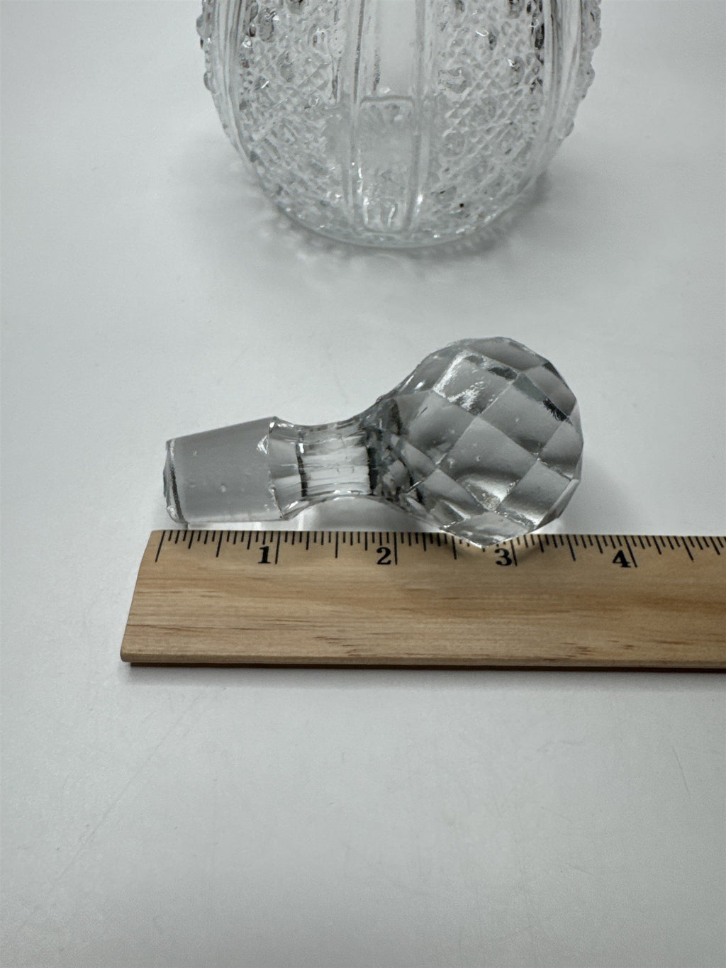 Vintage Wexford Anchor Hocking Clear Glass Decanter with Stopper MCM Blown Glass