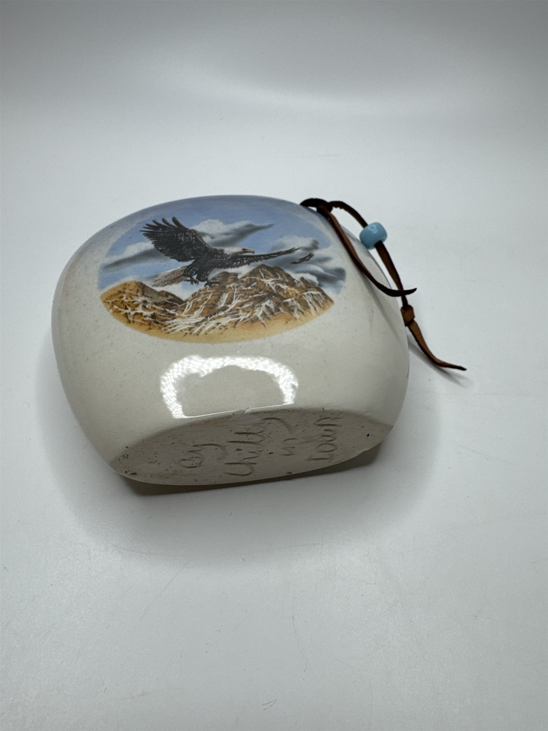 Vintage Native American Southwestern Eagle Small Pottery Case by Chilly in Iowa
