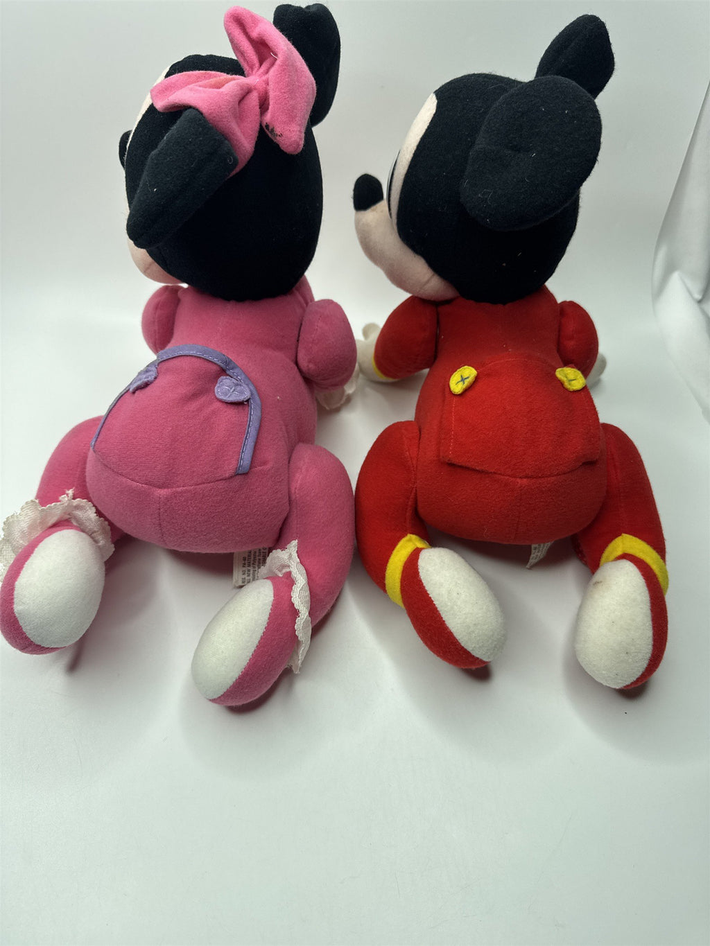Vintage 1995 Disney Crawling Mickie and Minnie Mouse Interactive Toys Genuine