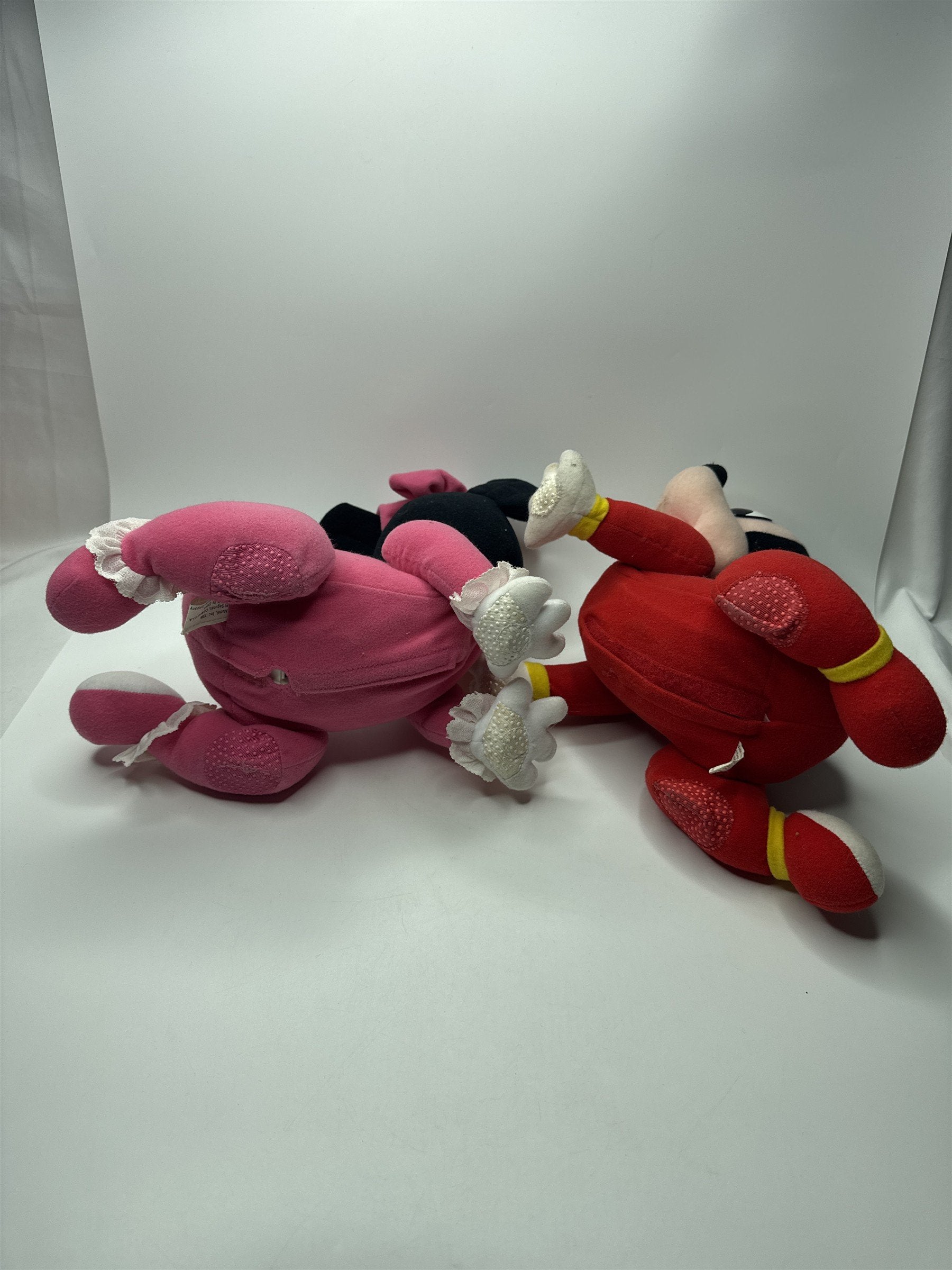 Vintage 1995 Disney Crawling Mickie and Minnie Mouse Interactive Toys Genuine