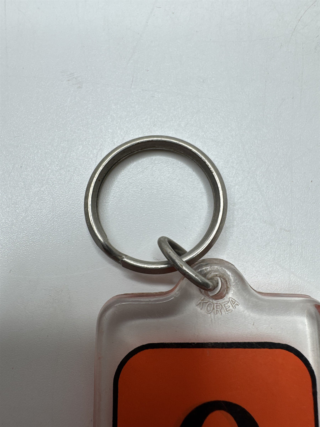 Vintage Orange and Black O TAY/Otay Keychain/Fob