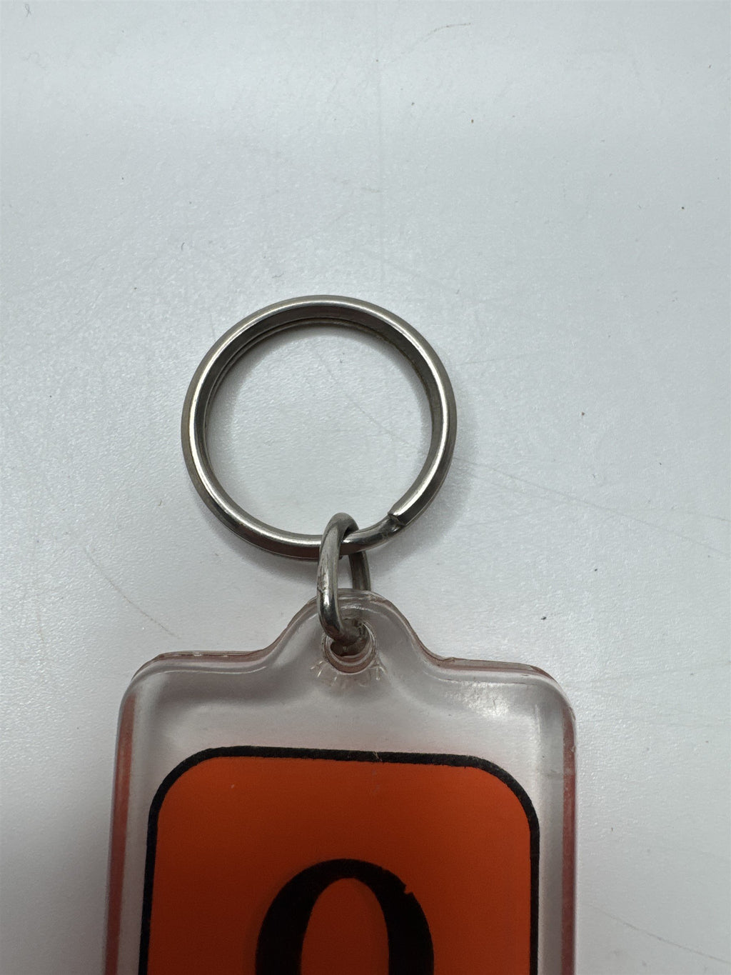 Vintage Orange and Black O TAY/Otay Keychain/Fob