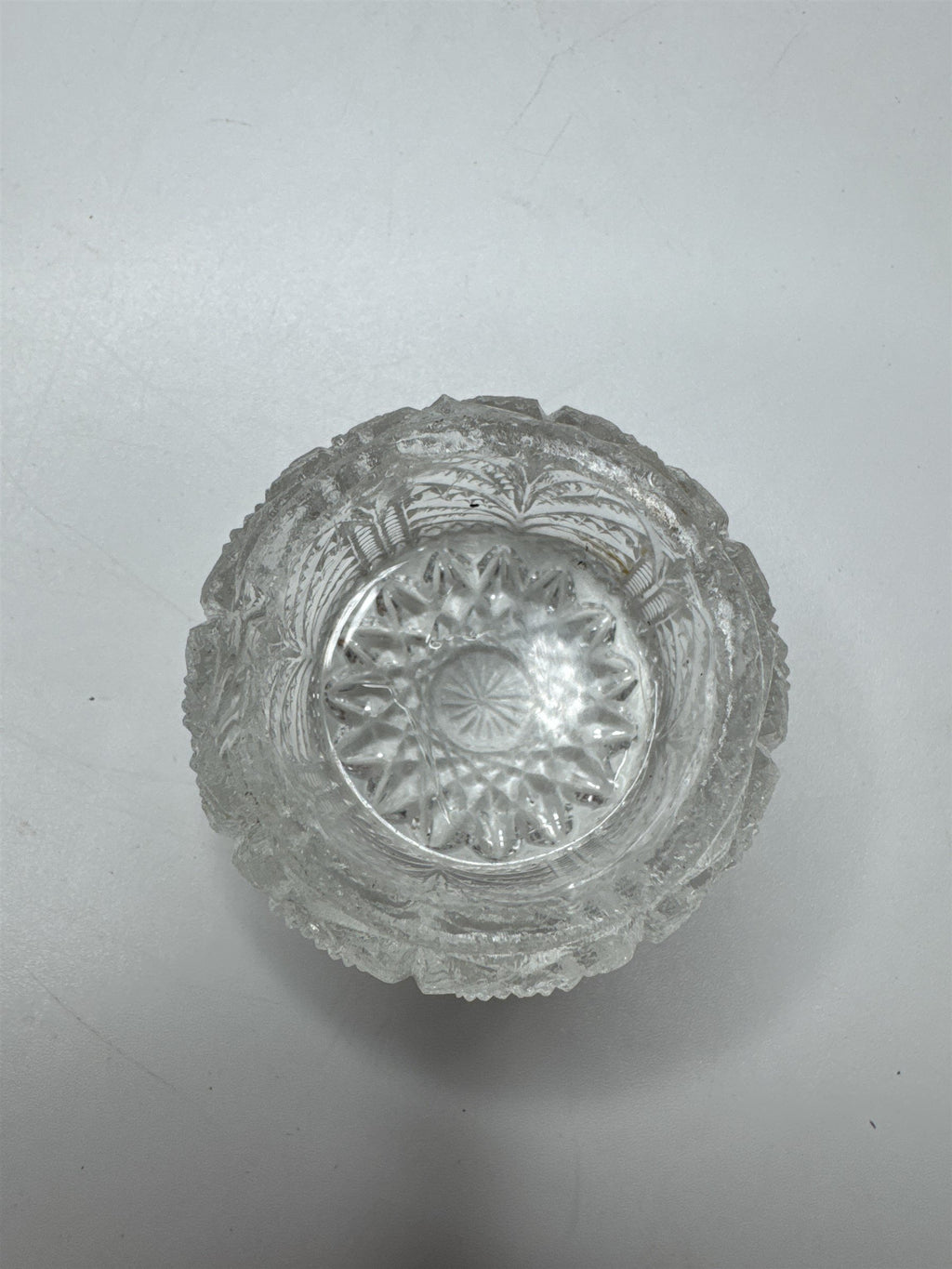Vintage Clear Glass Salt Dish/Dining Bowl for Fine Dining