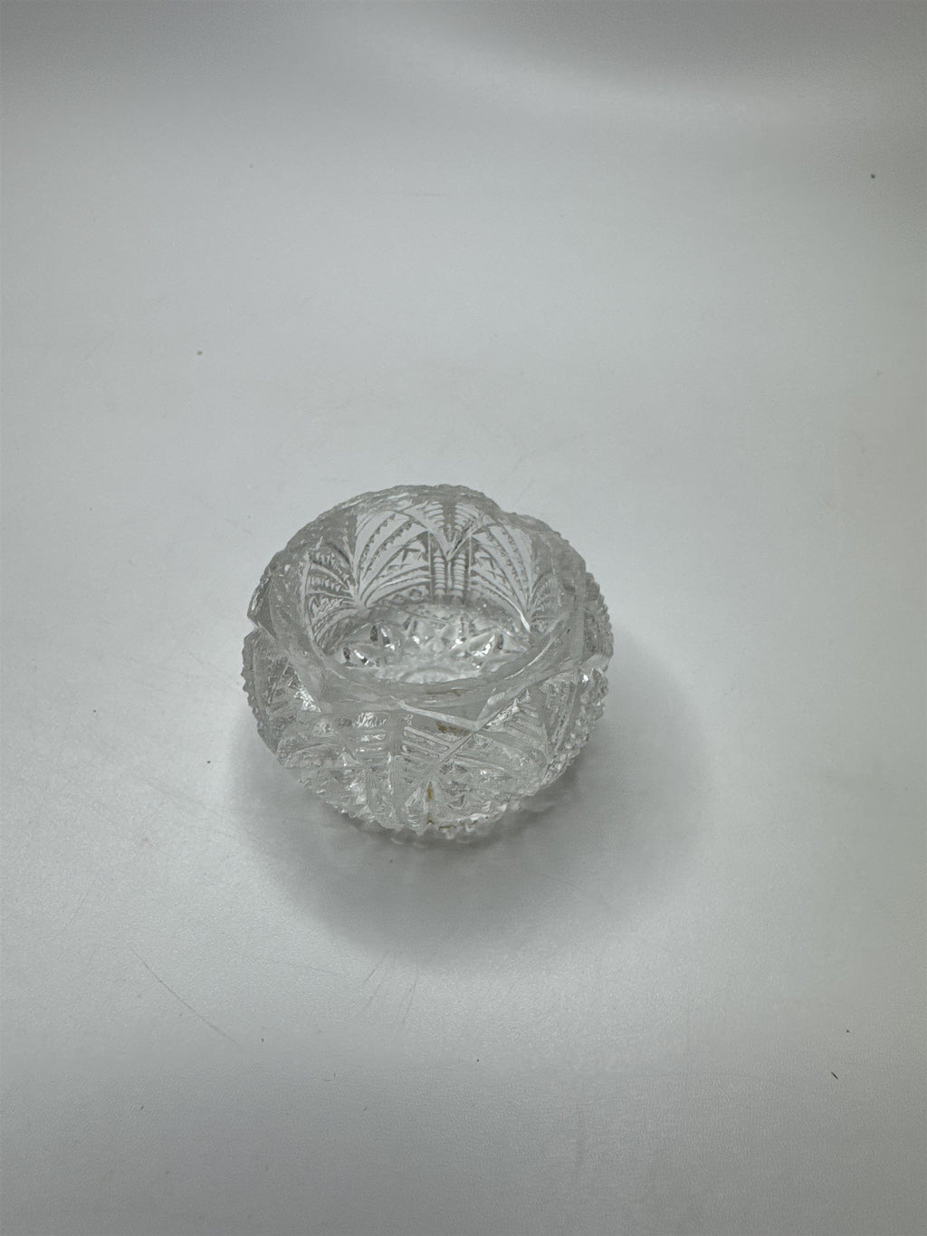 Vintage Clear Glass Salt Dish/Dining Bowl for Fine Dining