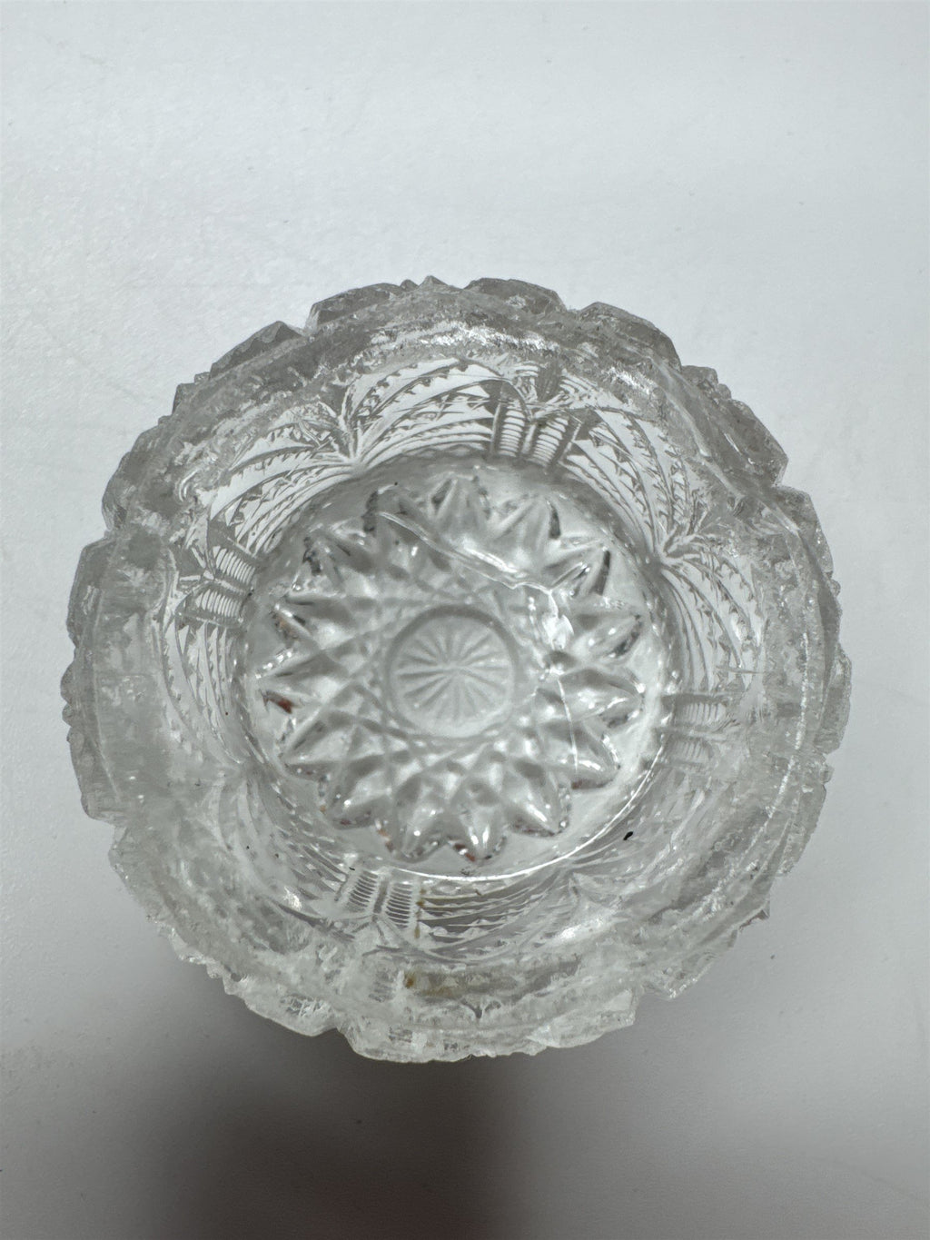 Vintage Clear Glass Salt Dish/Dining Bowl for Fine Dining