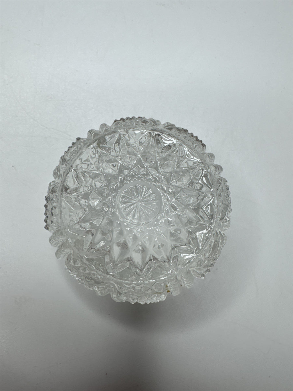 Vintage Clear Glass Salt Dish/Dining Bowl for Fine Dining