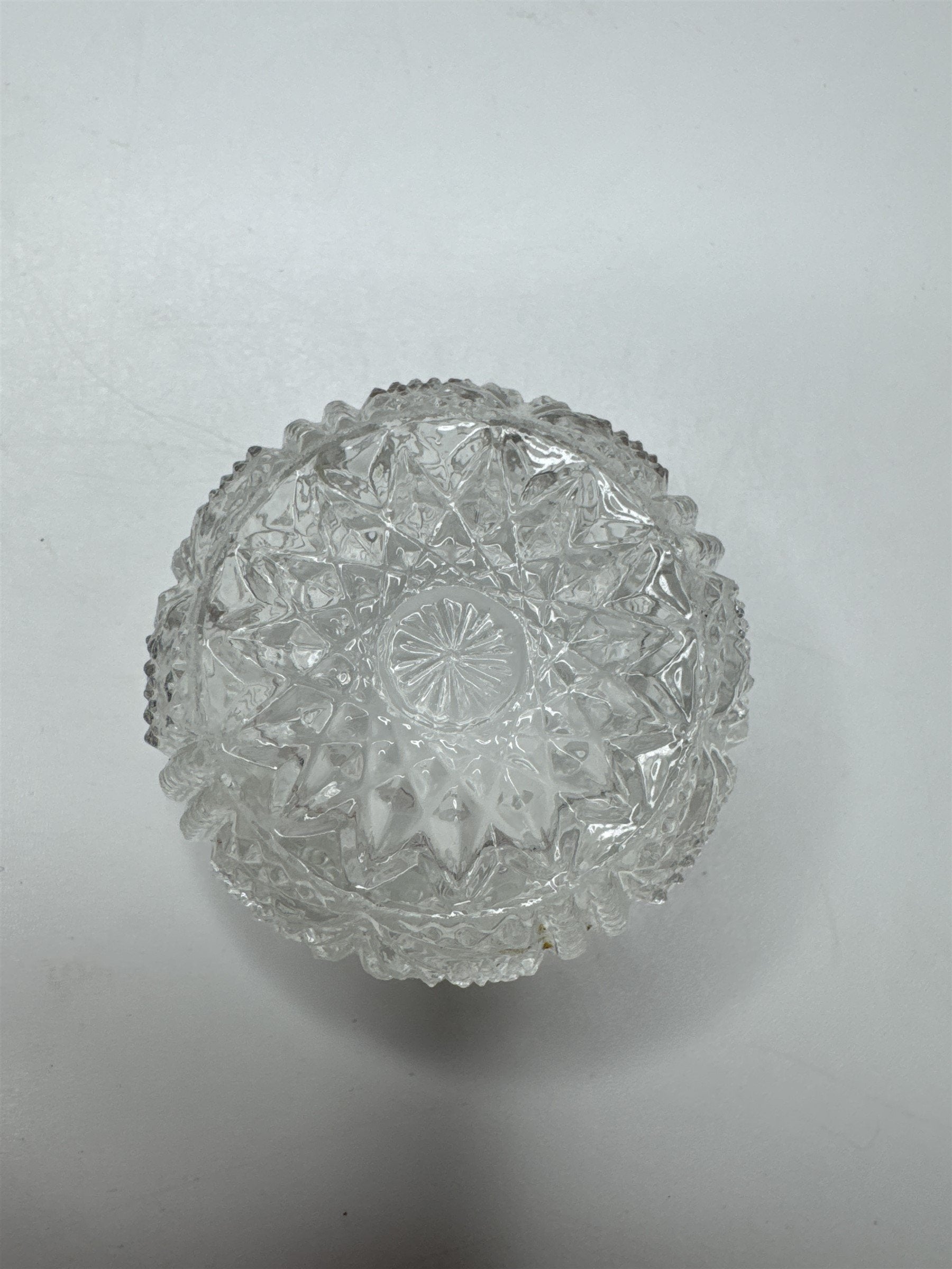 Vintage Clear Glass Salt Dish/Dining Bowl for Fine Dining
