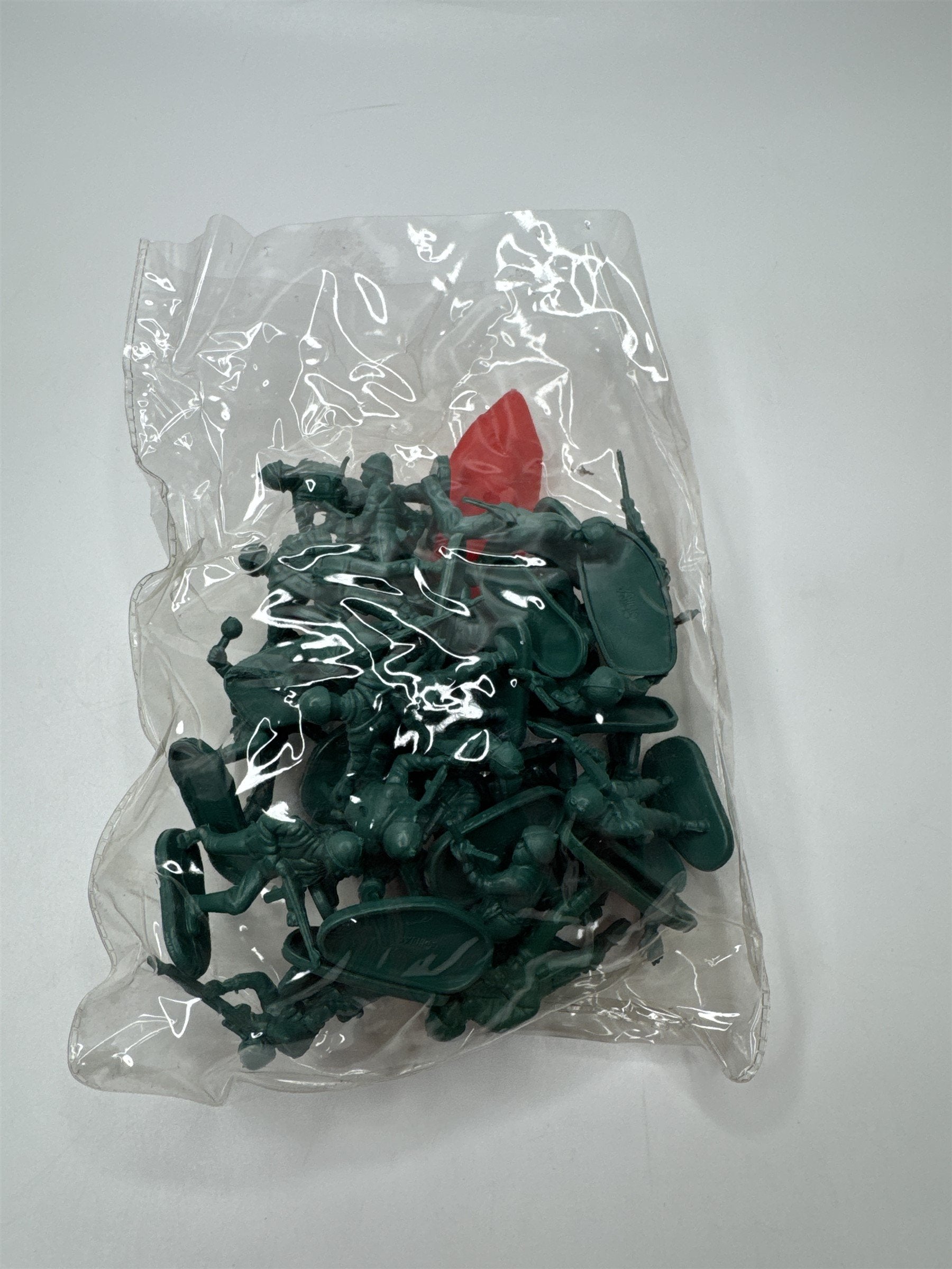 Lot of 25 Vintage Green Plastic Kids Toy Army Men with Various Poses