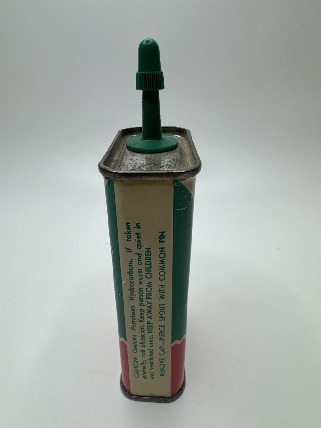 Vintage Singer Sewing Machine Oil 4 oz Tin Can with Small amount of Contents
