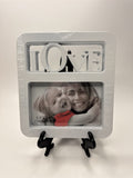 LOVE Family Wall or Desk Photo Frame for 5.5" x 3.5" Landscape Horizontal Pic