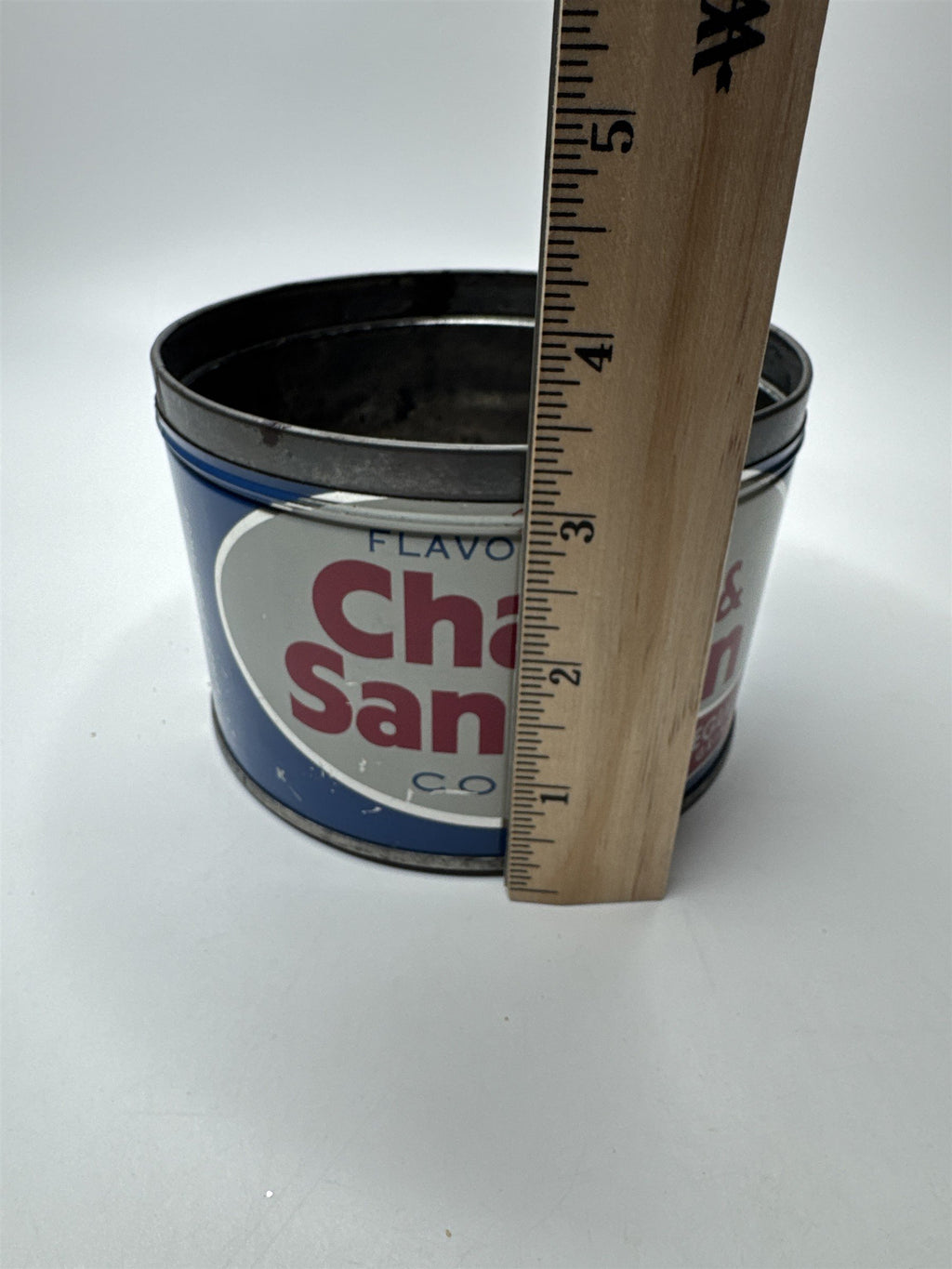 VTG Tin Chase & Sanborn Coffee Can Nostalgic Grind 1 lb. Empty Tin Can (No Lid)
