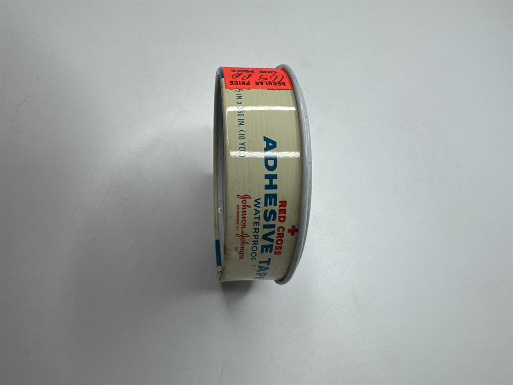 Vintage Johnson and Johnson First Aid Adhesive Waterproof Tape Tin